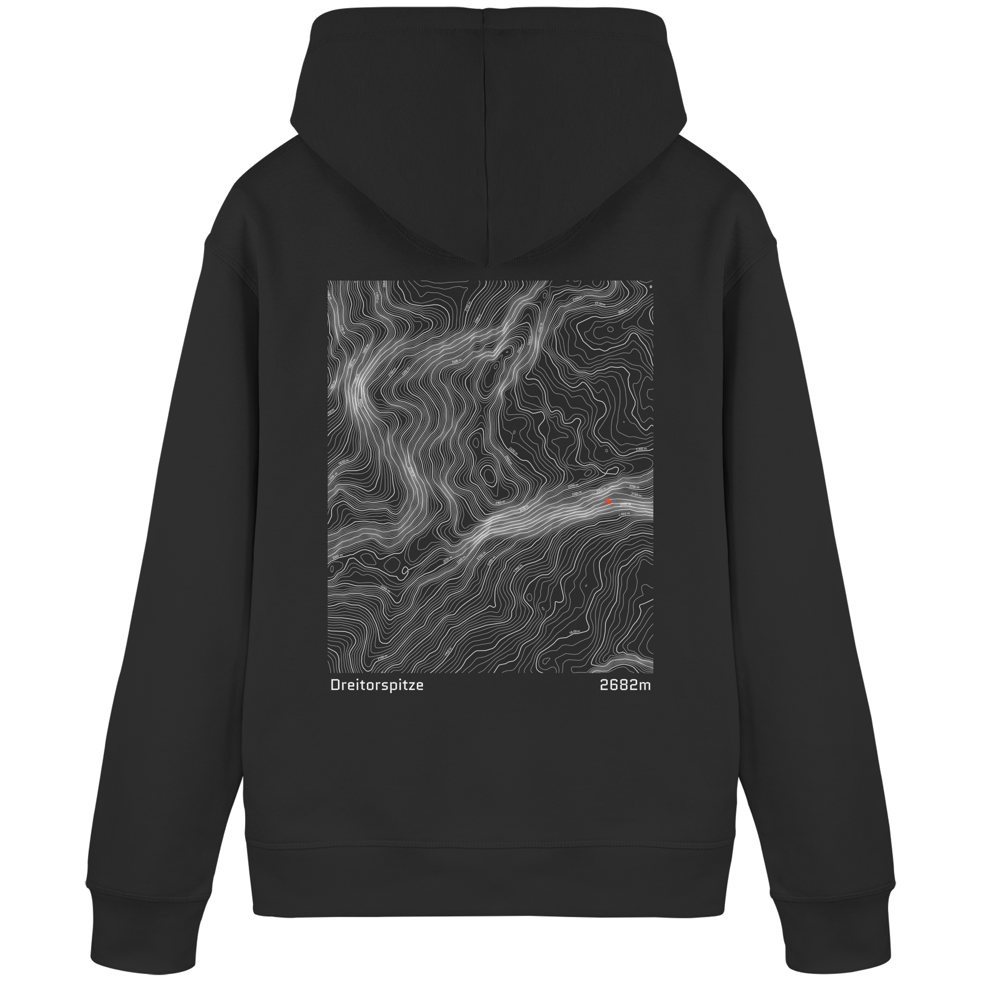 Dreitorspitze Höhenlinien Hoodie (Unisex)