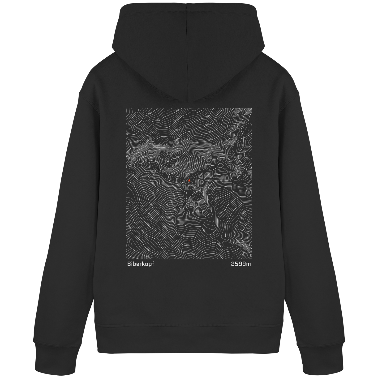 Biberkopf Höhenlinien Hoodie (Unisex)