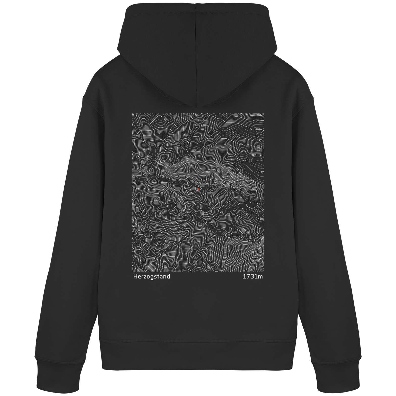 Herzogstand Höhenlinien Hoodie (Unisex)