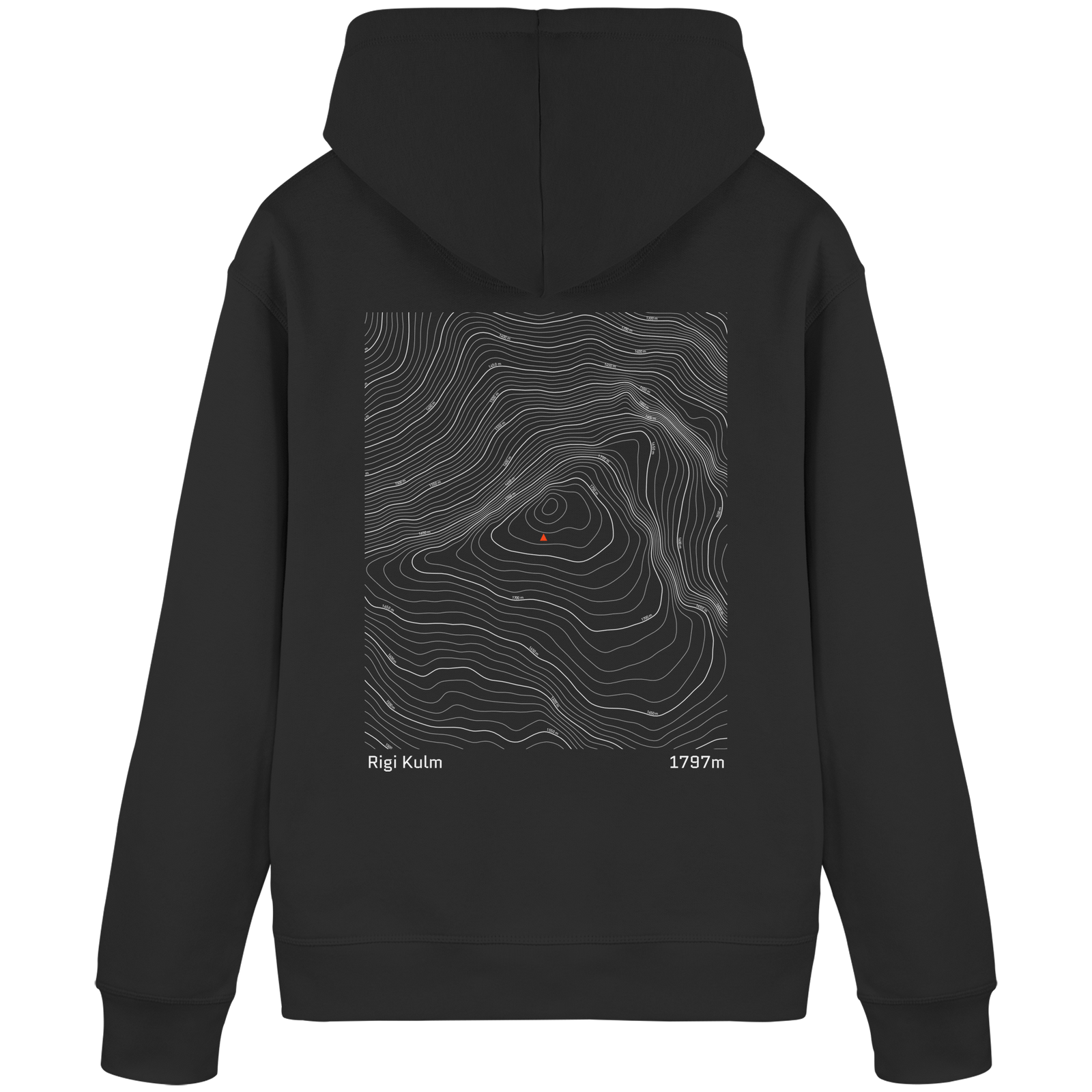 Rigi Kulm Höhenlinien Hoodie (Unisex)