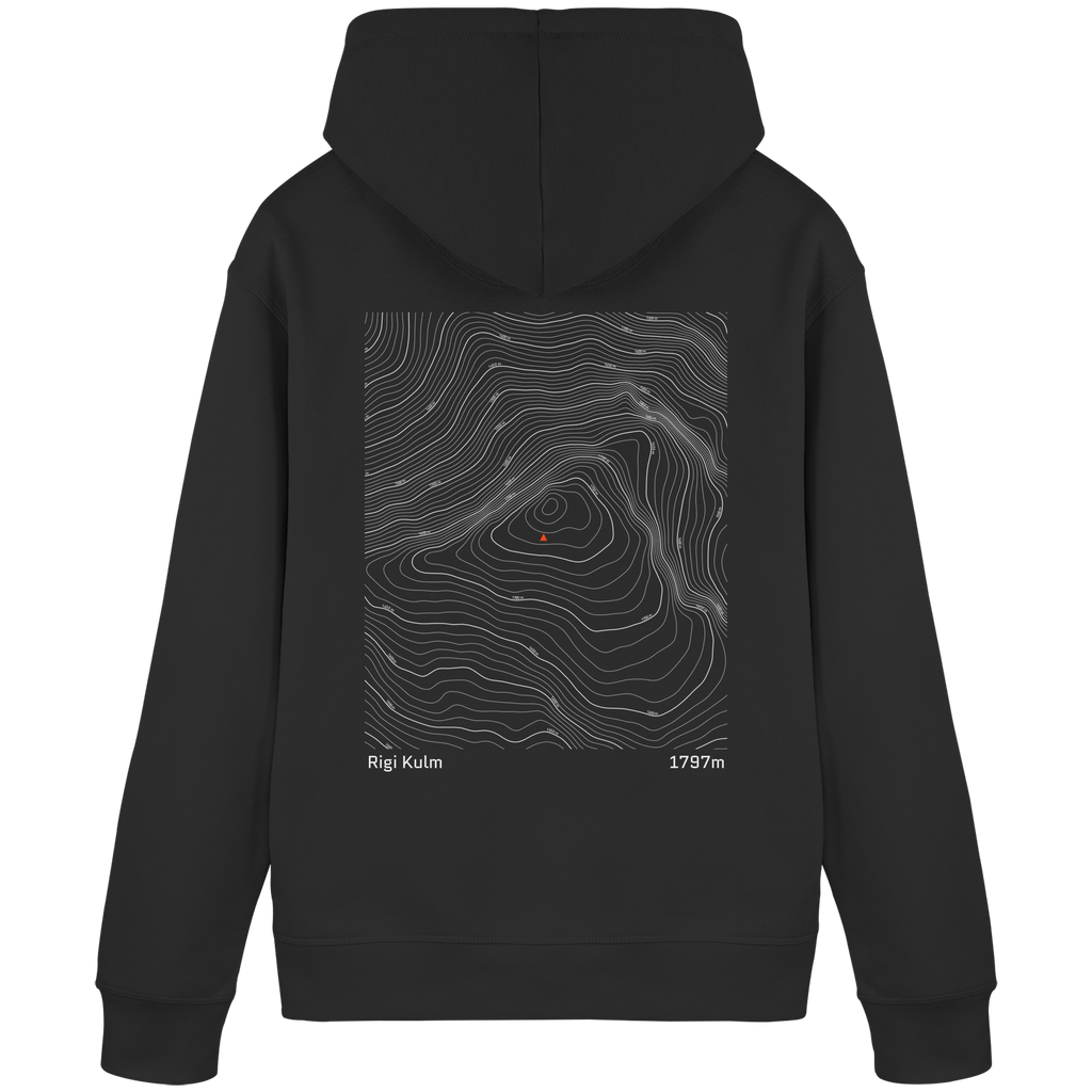 Rigi Kulm Höhenlinien Hoodie (Unisex)