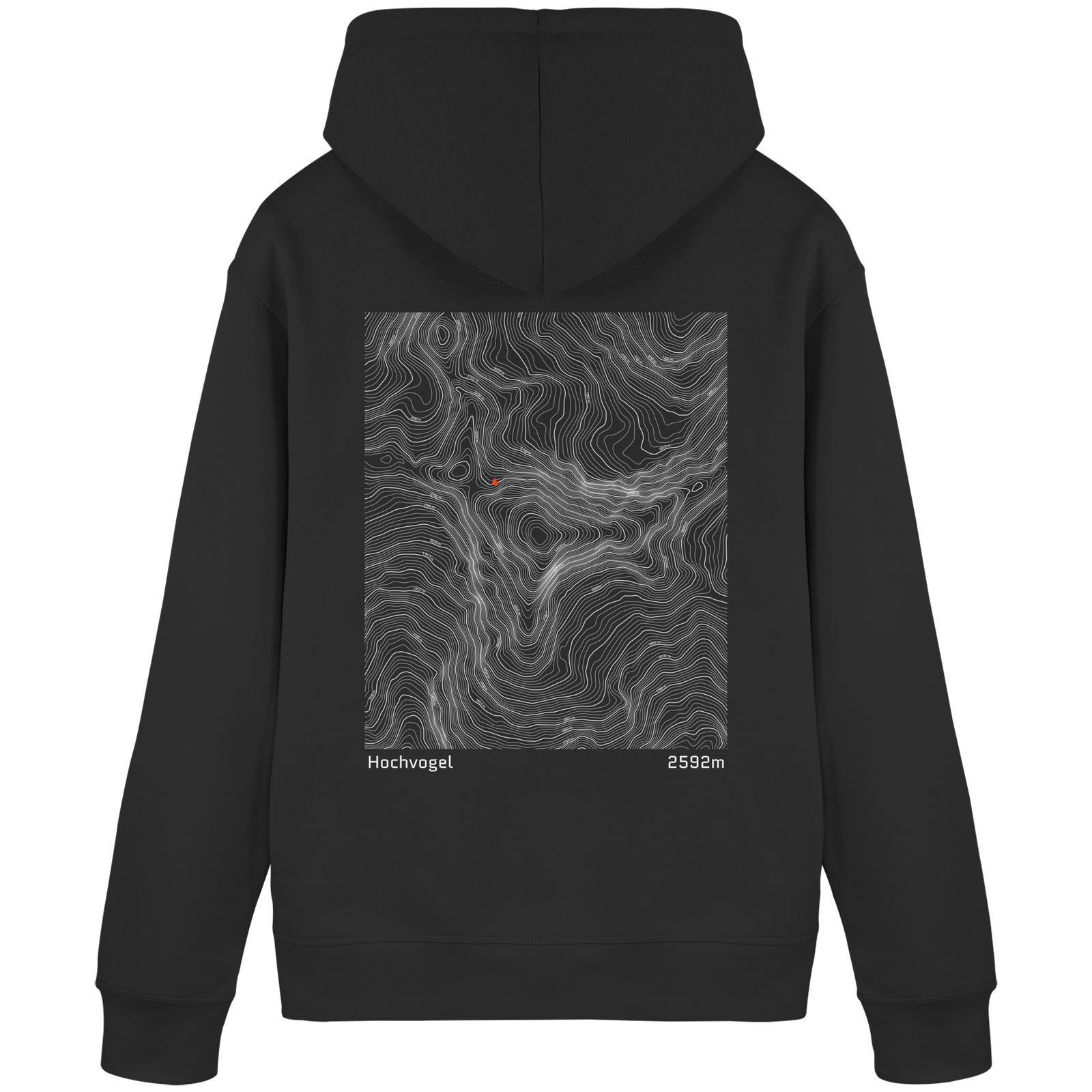 Hochvogel Höhenlinien Hoodie (Unisex)