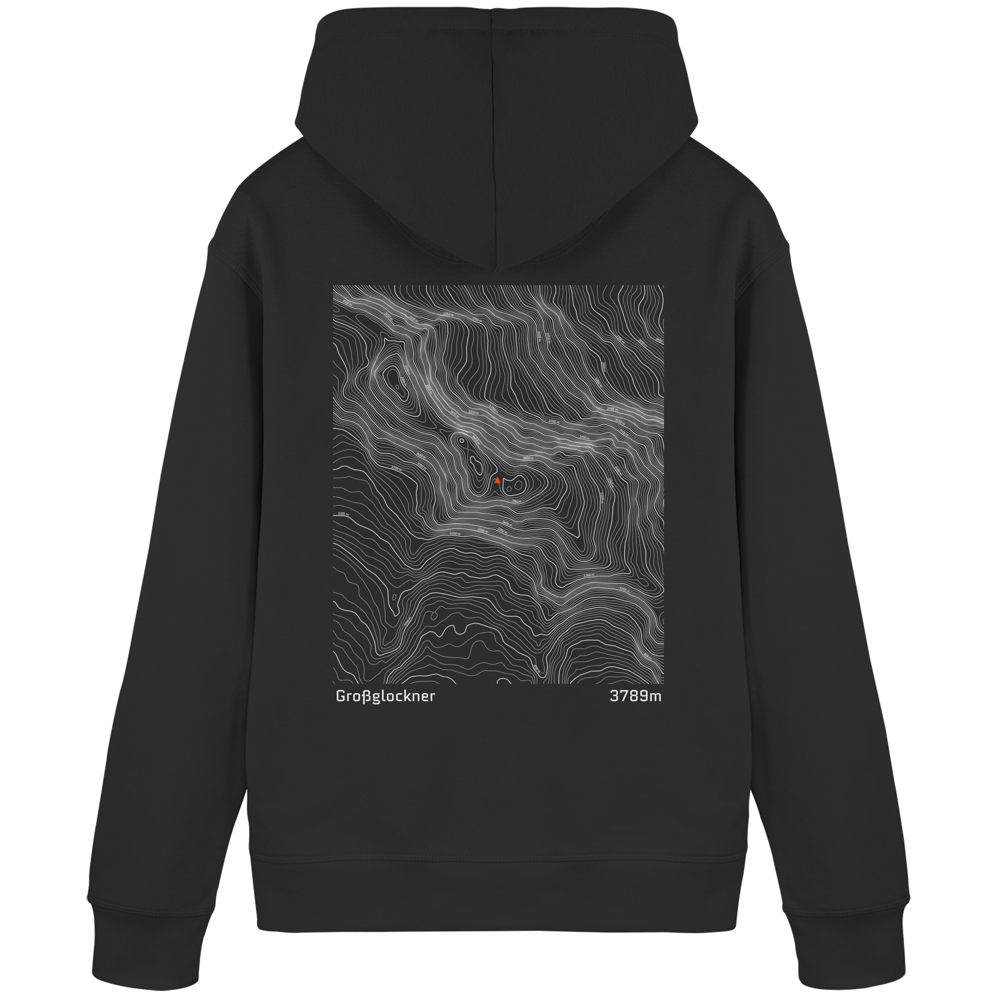 Großglockner Höhenlinien Hoodie (Unisex)