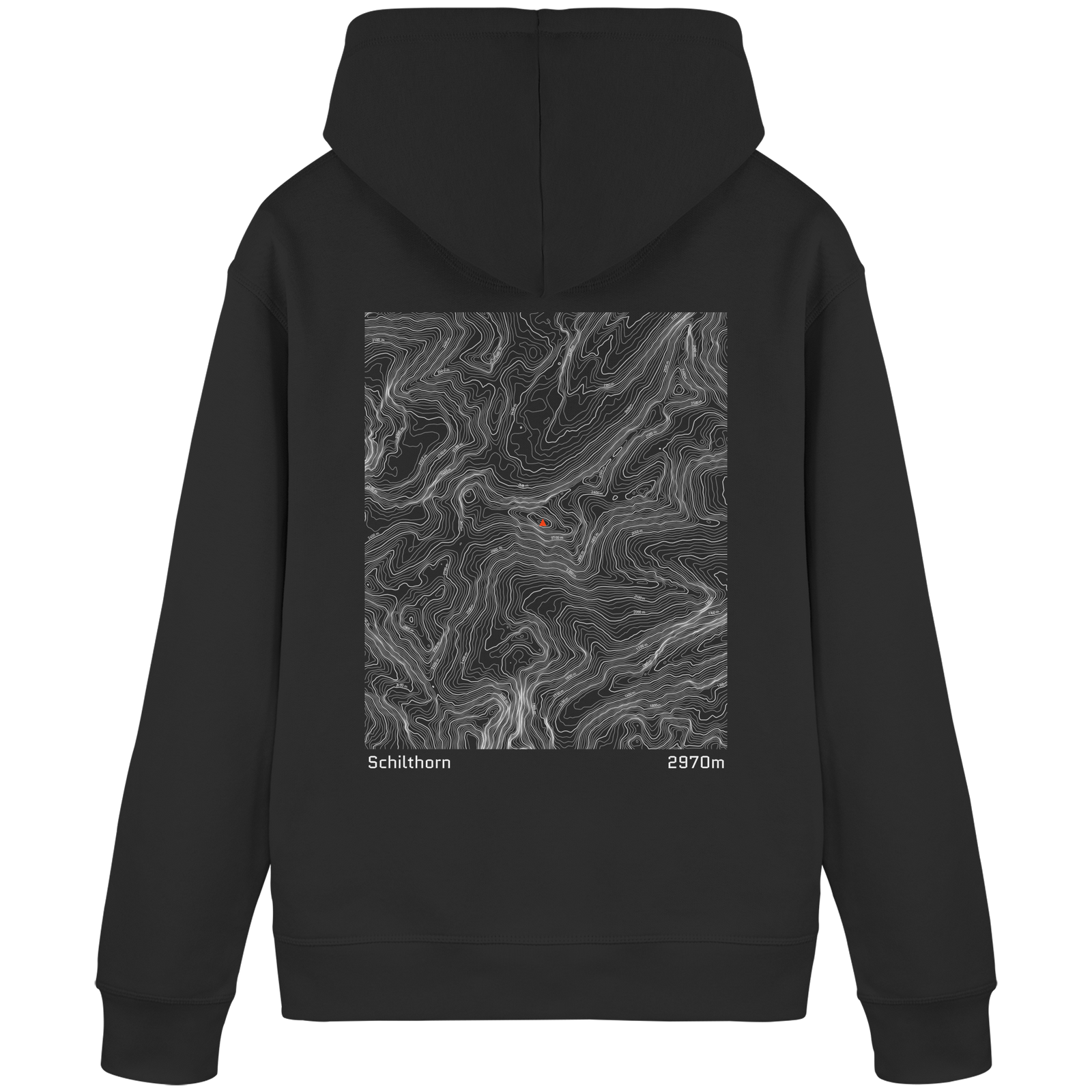 Schilthorn Höhenlinien Hoodie (Unisex)