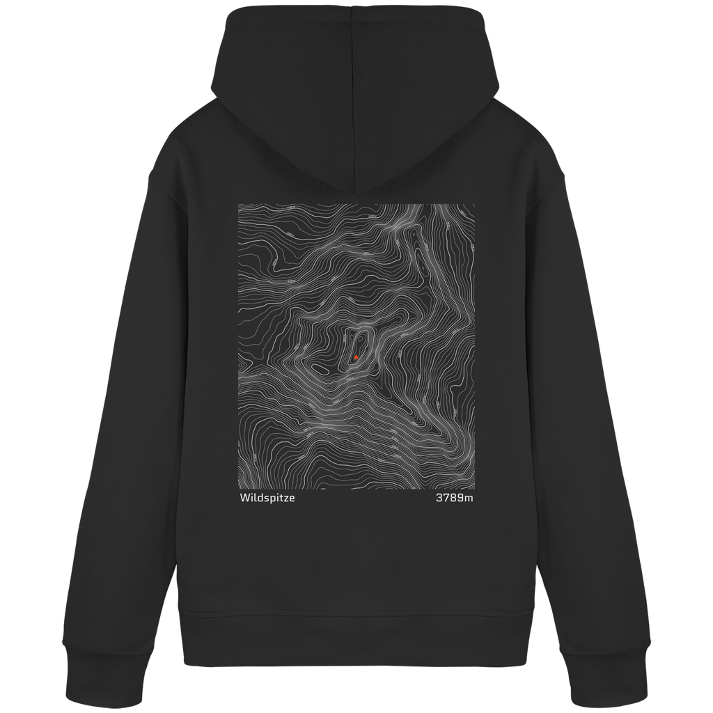 Wildspitze Höhenlinien Hoodie (Unisex)