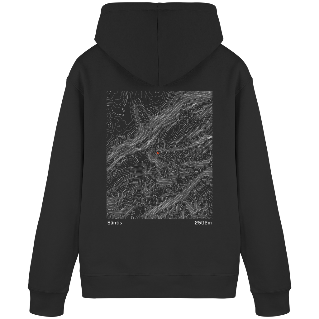 Säntis Höhenlinien Hoodie (Unisex)