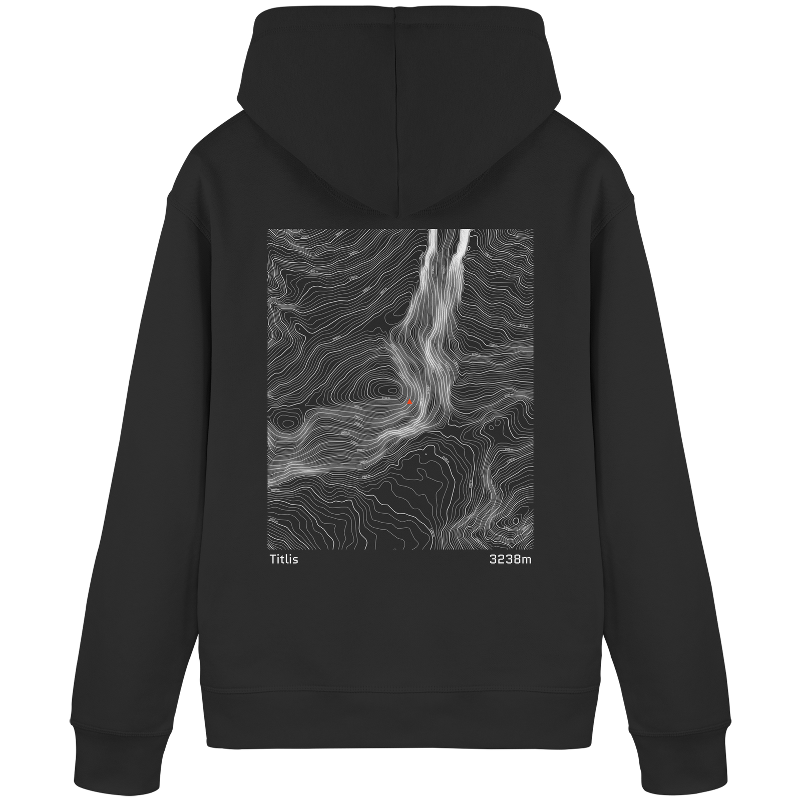 Titlis Höhenlinien Hoodie (Unisex)