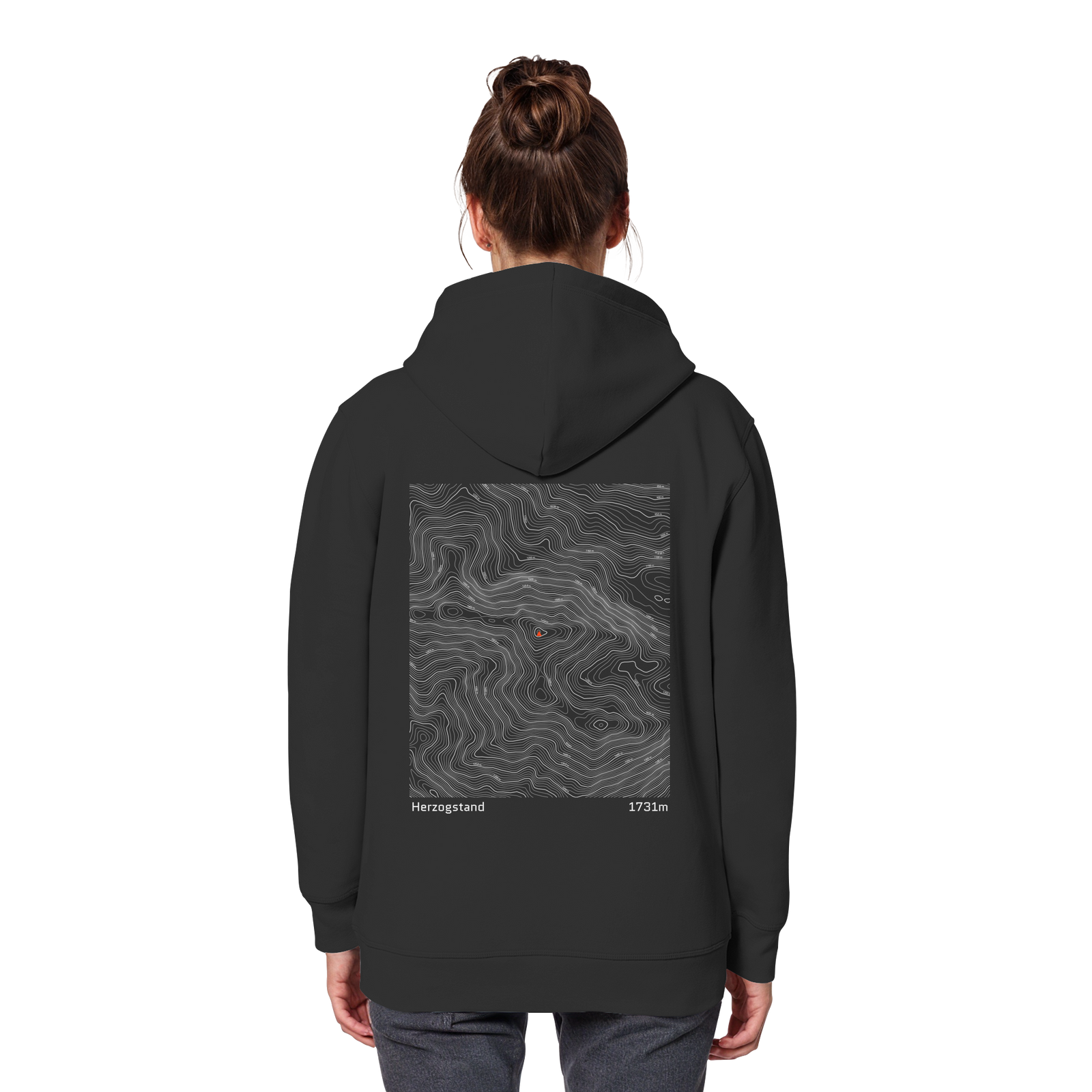 Herzogstand Höhenlinien Hoodie (Unisex)