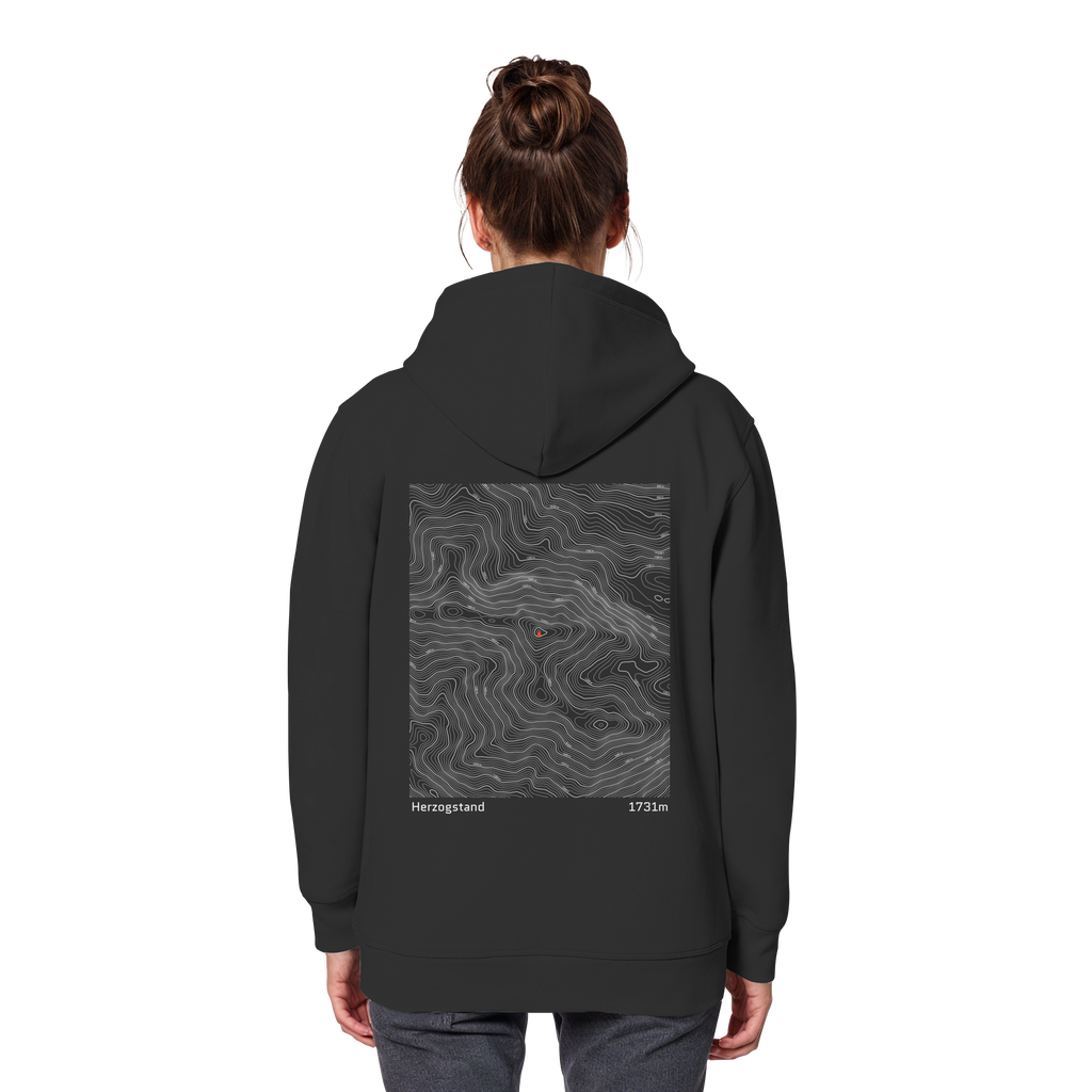 Herzogstand Höhenlinien Hoodie (Unisex)