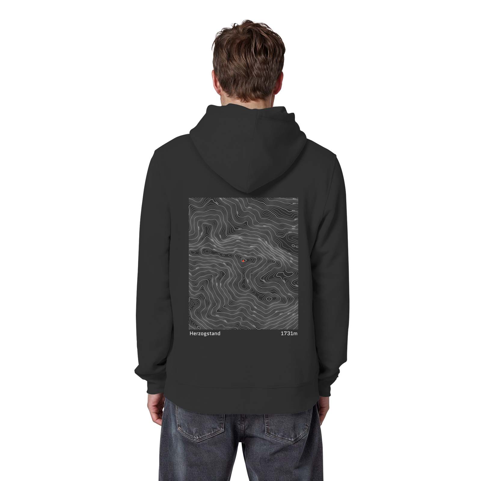 Herzogstand Höhenlinien Hoodie (Unisex)