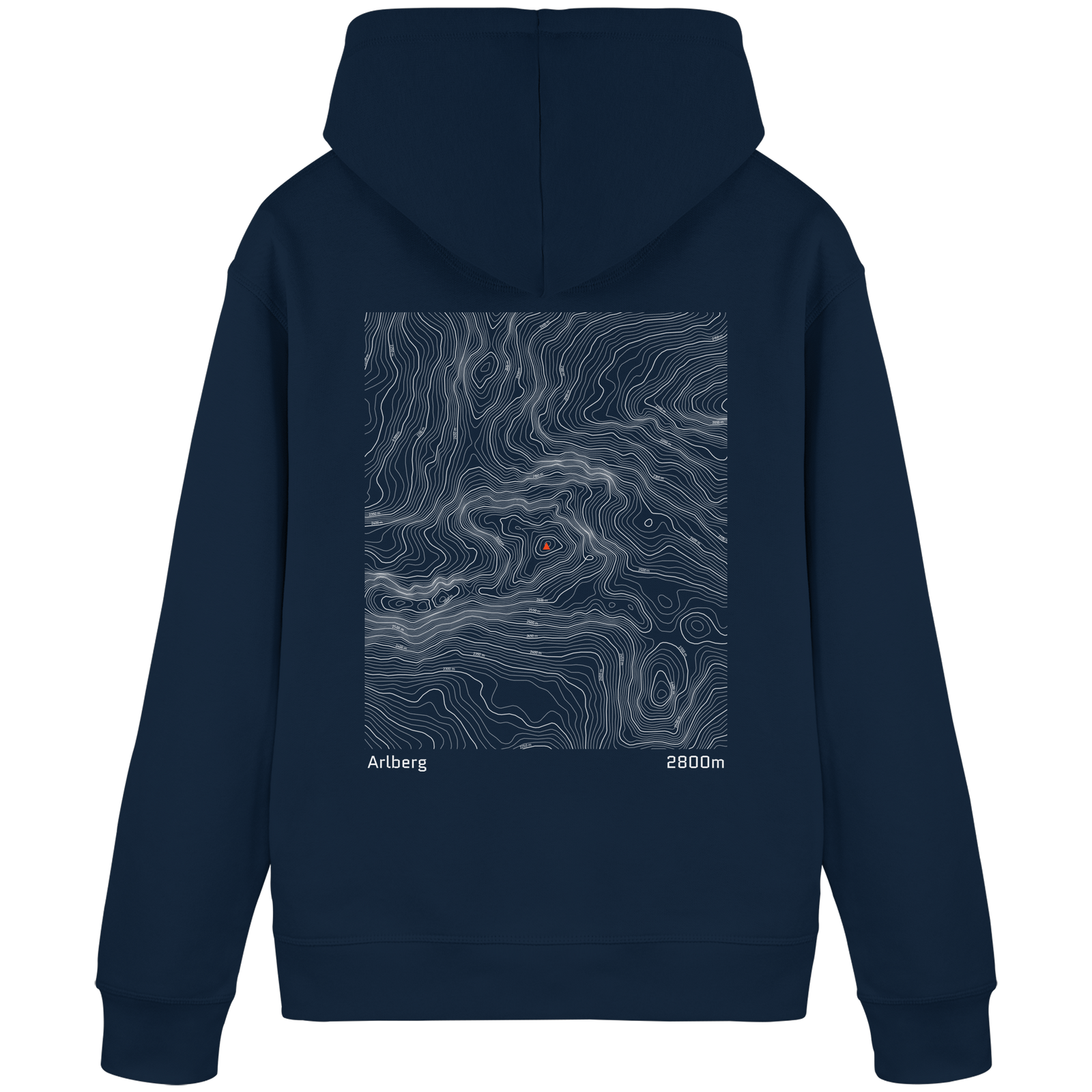 Arlberg Höhenlinien Hoodie (Unisex)