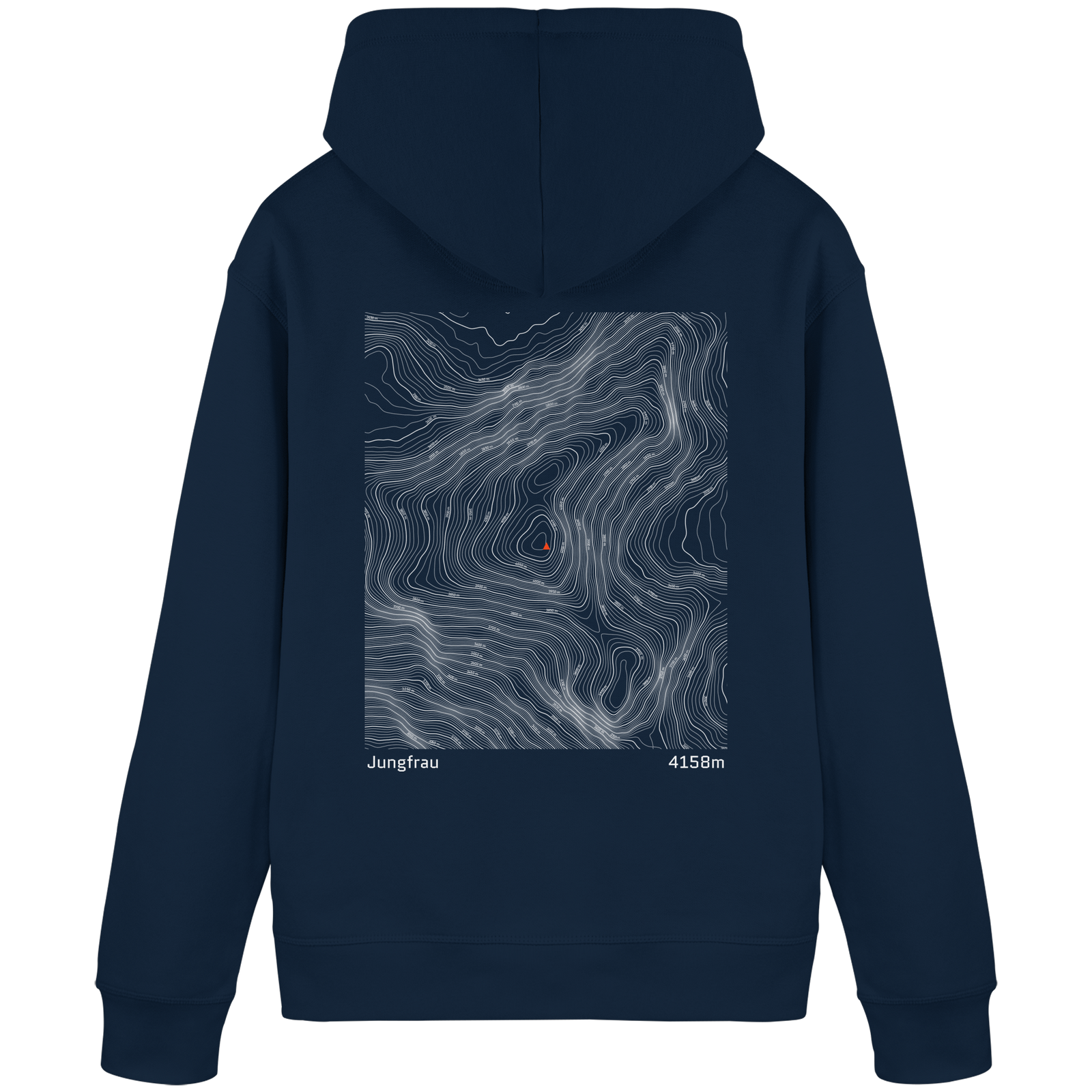 Jungfrau Höhenlinien Hoodie (Unisex)