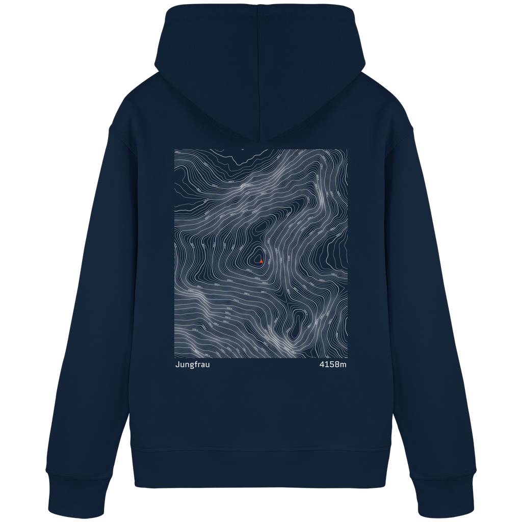 Jungfrau Höhenlinien Hoodie (Unisex)