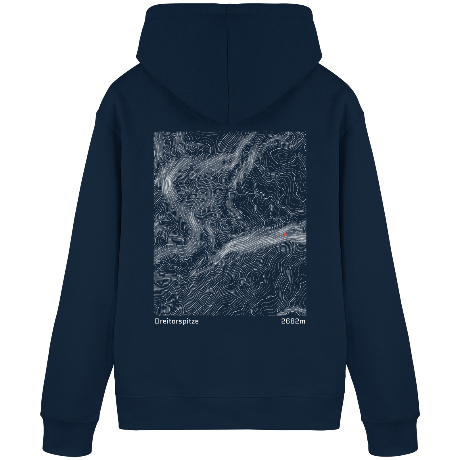 Dreitorspitze Höhenlinien Hoodie (Unisex)