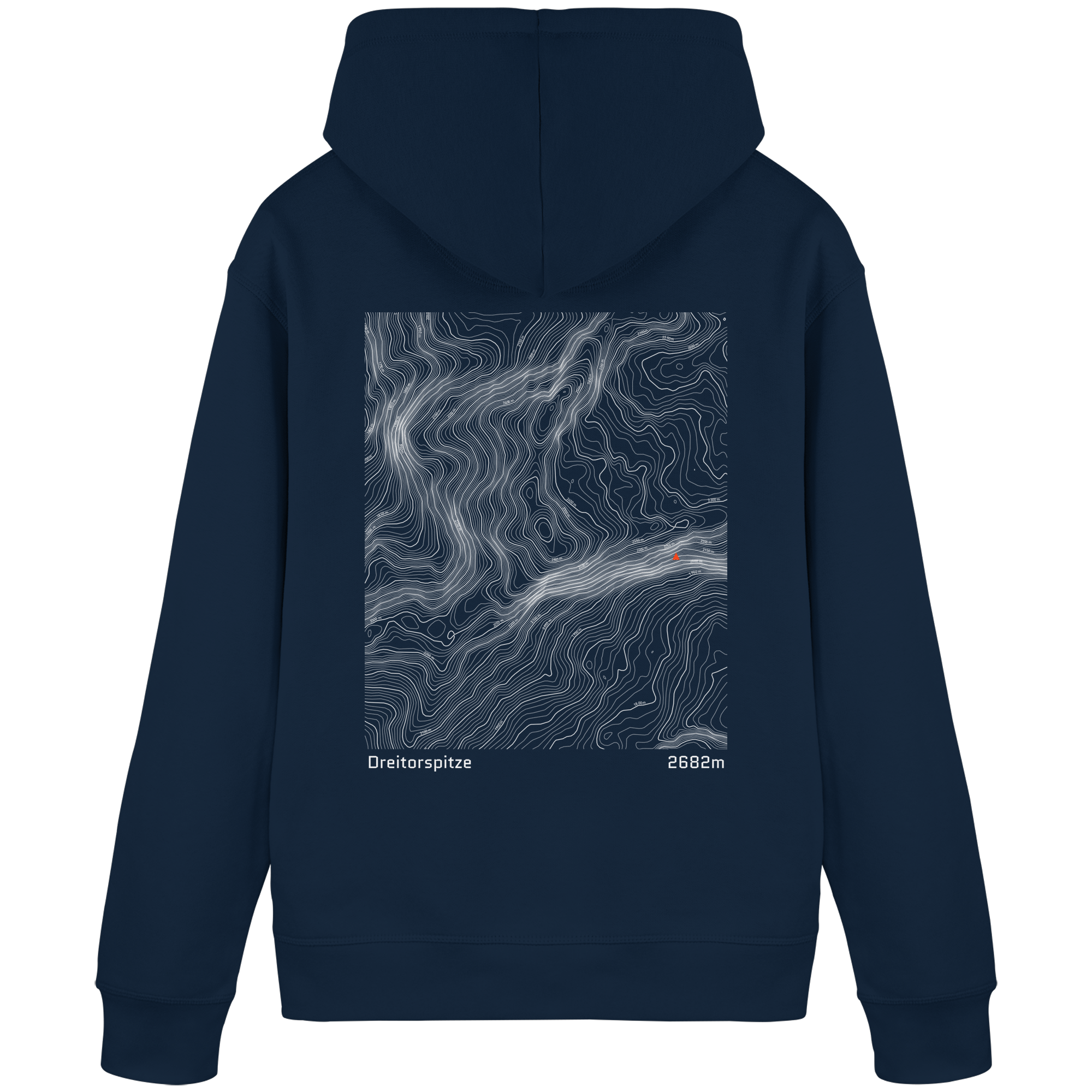 Dreitorspitze Höhenlinien Hoodie (Unisex)