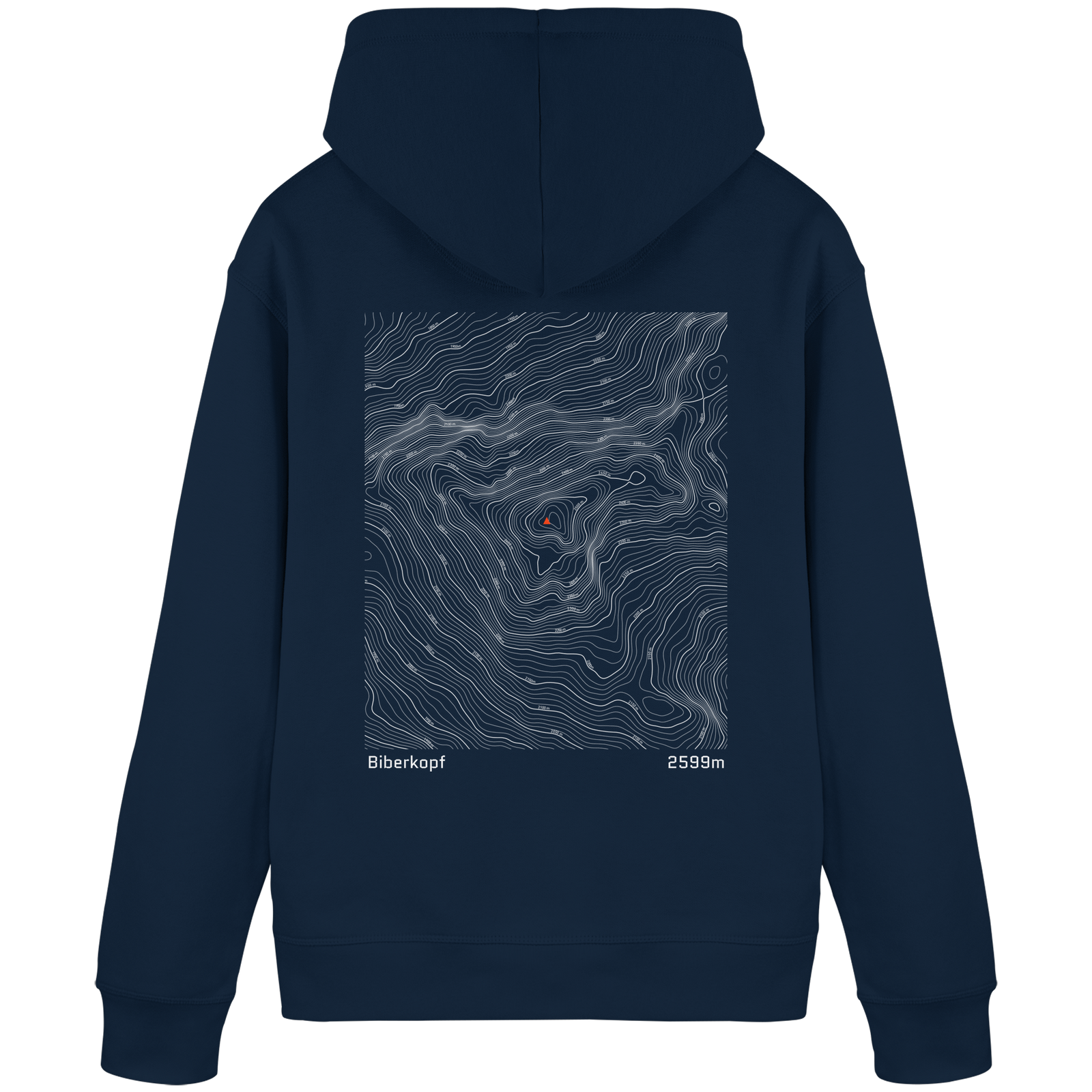 Biberkopf Höhenlinien Hoodie (Unisex)
