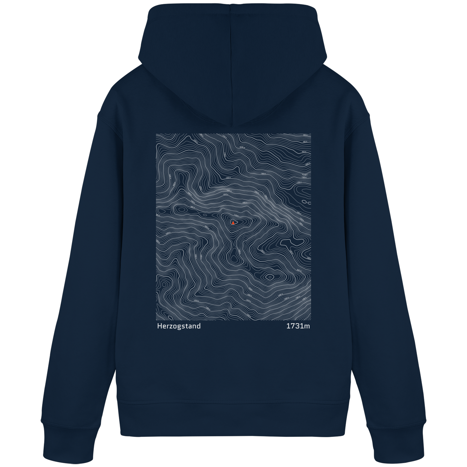 Herzogstand Höhenlinien Hoodie (Unisex)