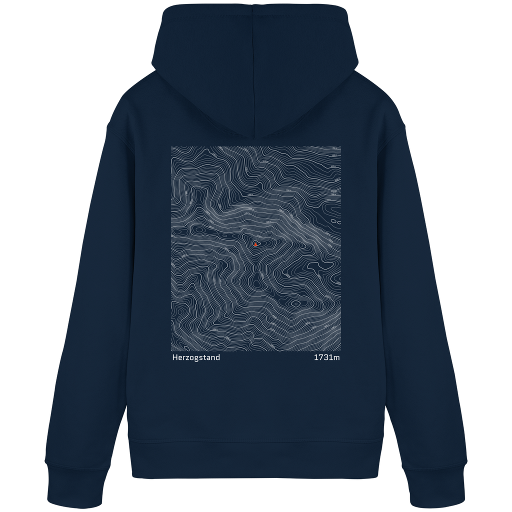 Herzogstand Höhenlinien Hoodie (Unisex)