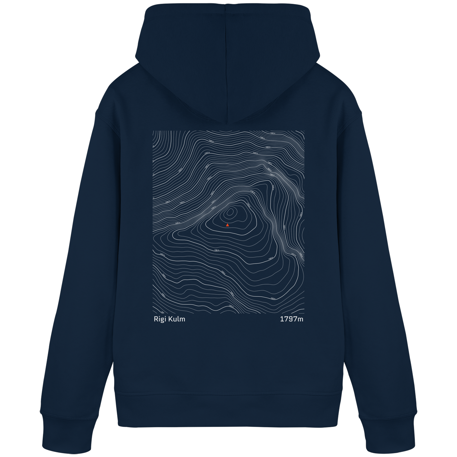 Rigi Kulm Höhenlinien Hoodie (Unisex)