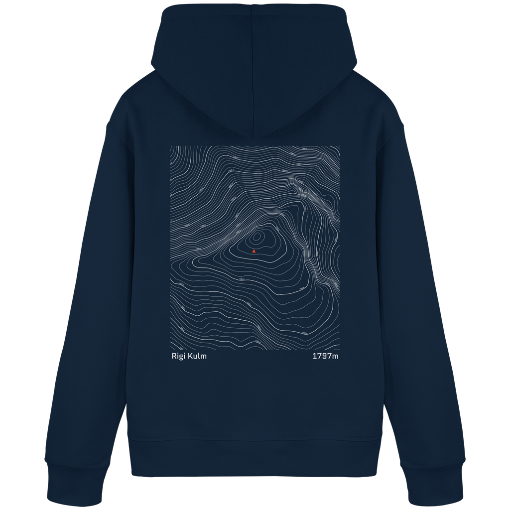 Rigi Kulm Höhenlinien Hoodie (Unisex)
