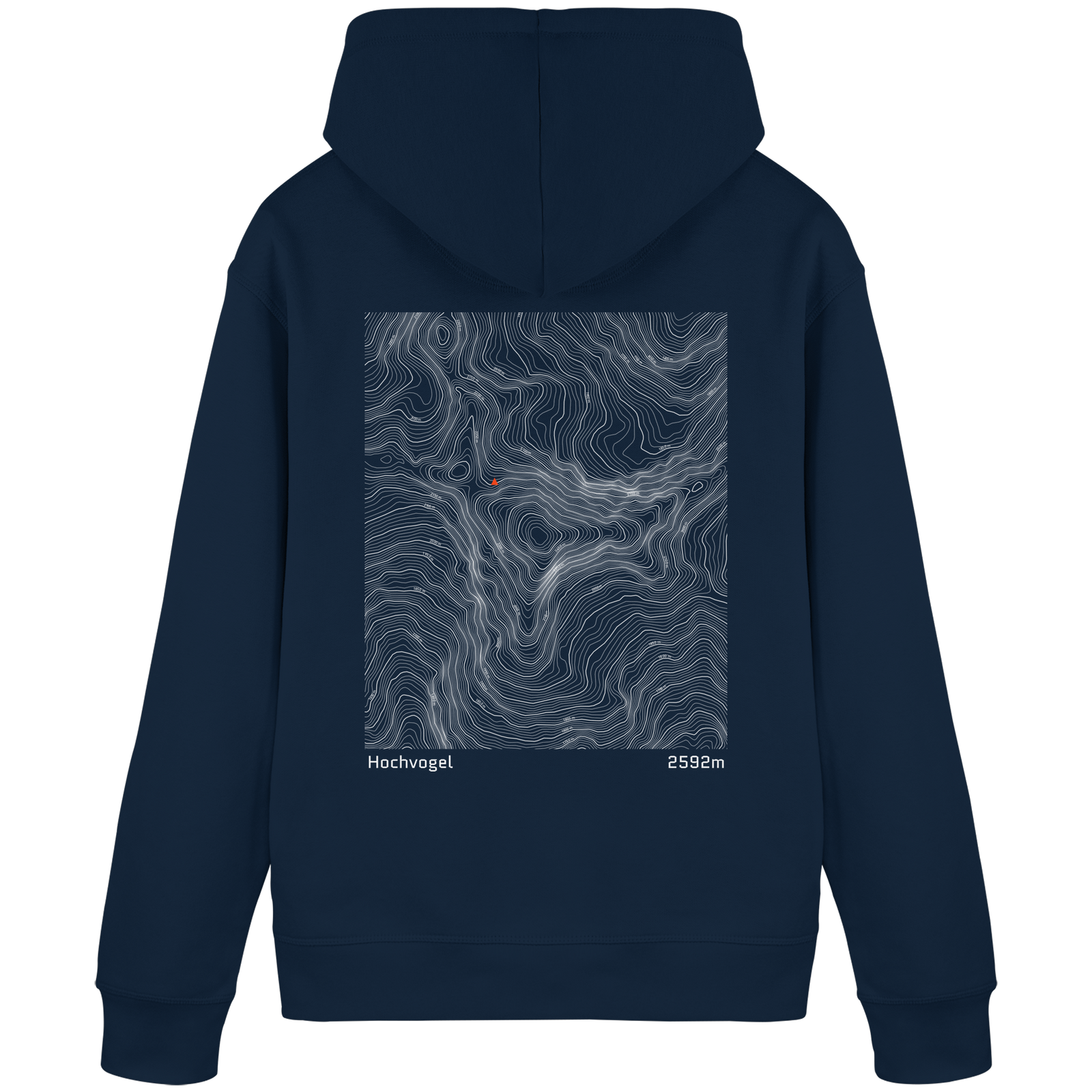 Hochvogel Höhenlinien Hoodie (Unisex)