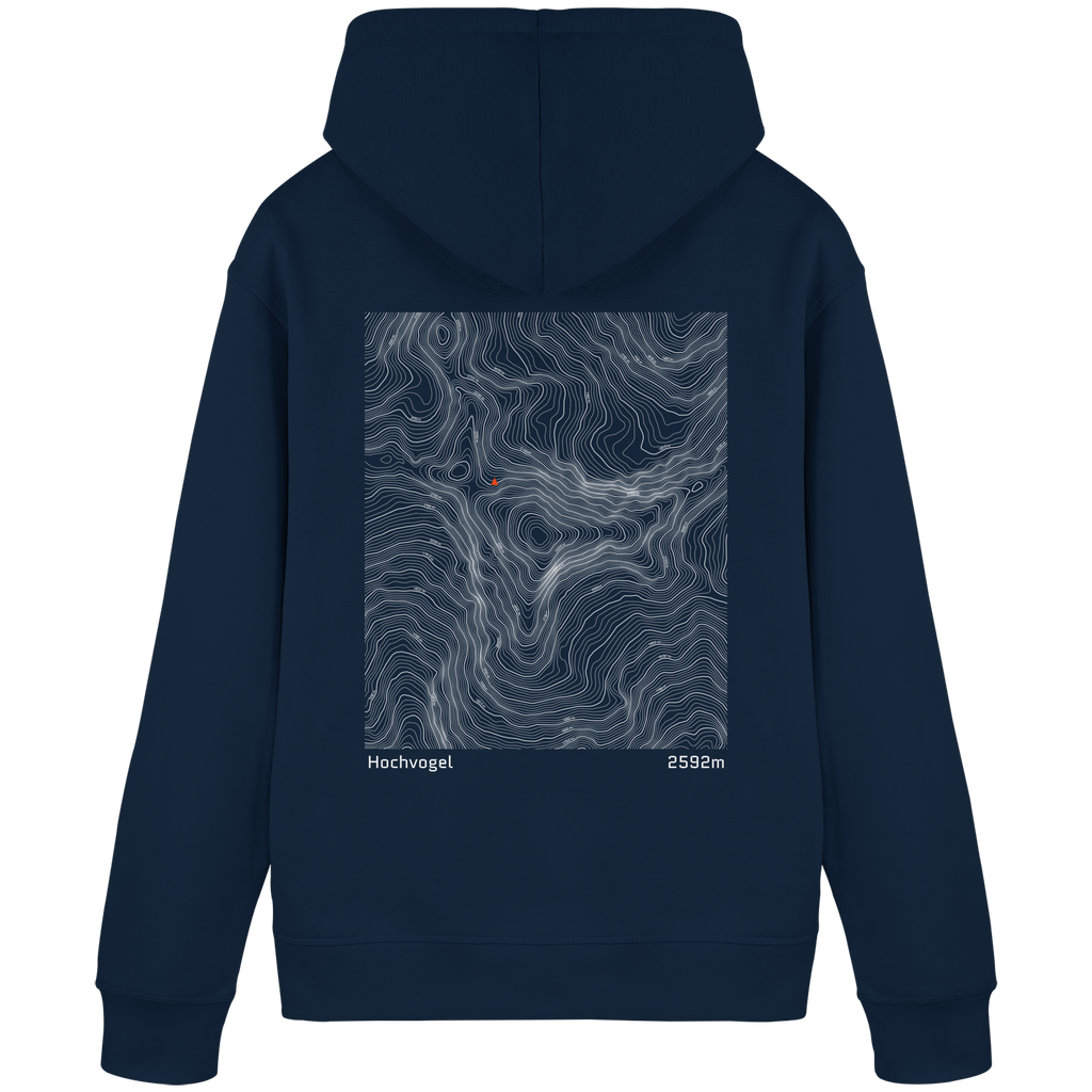 Hochvogel Höhenlinien Hoodie (Unisex)