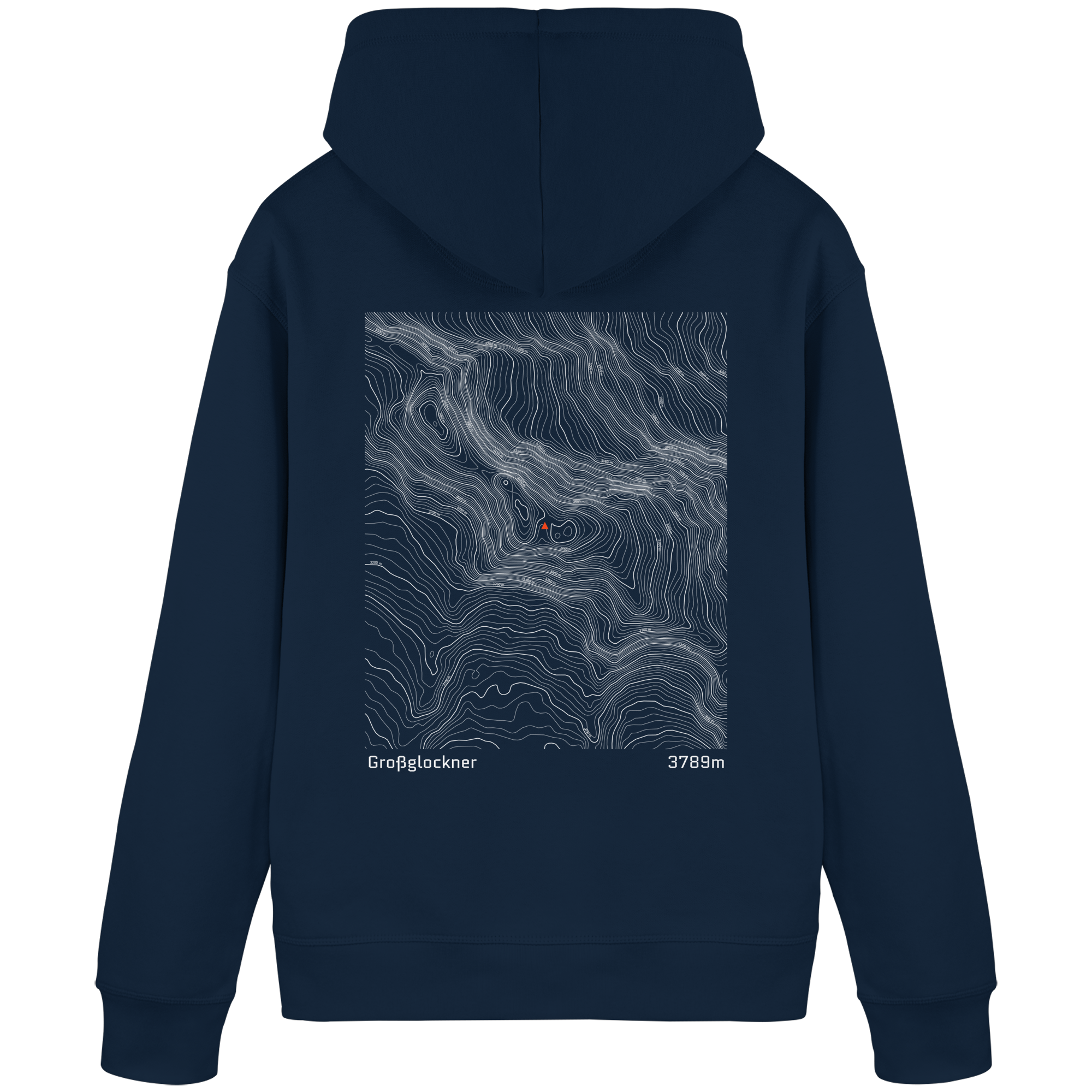 Großglockner Höhenlinien Hoodie (Unisex)