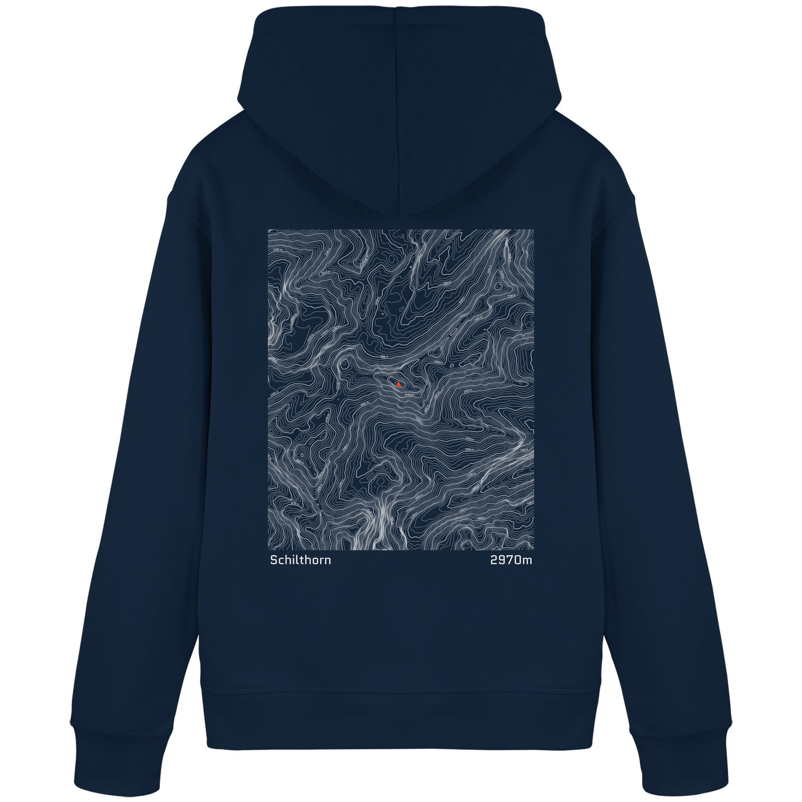 Schilthorn Höhenlinien Hoodie (Unisex)