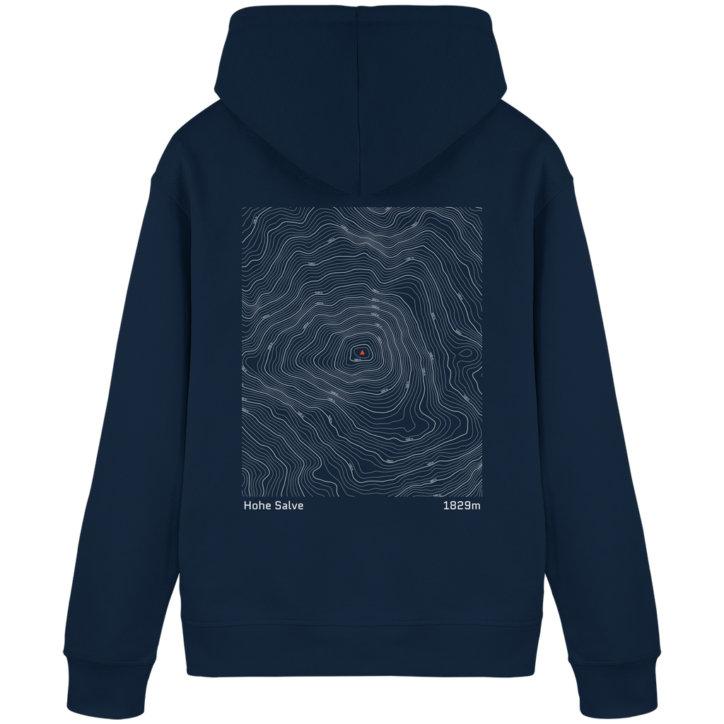Hohe Salve Höhenlinien Hoodie (Unisex)