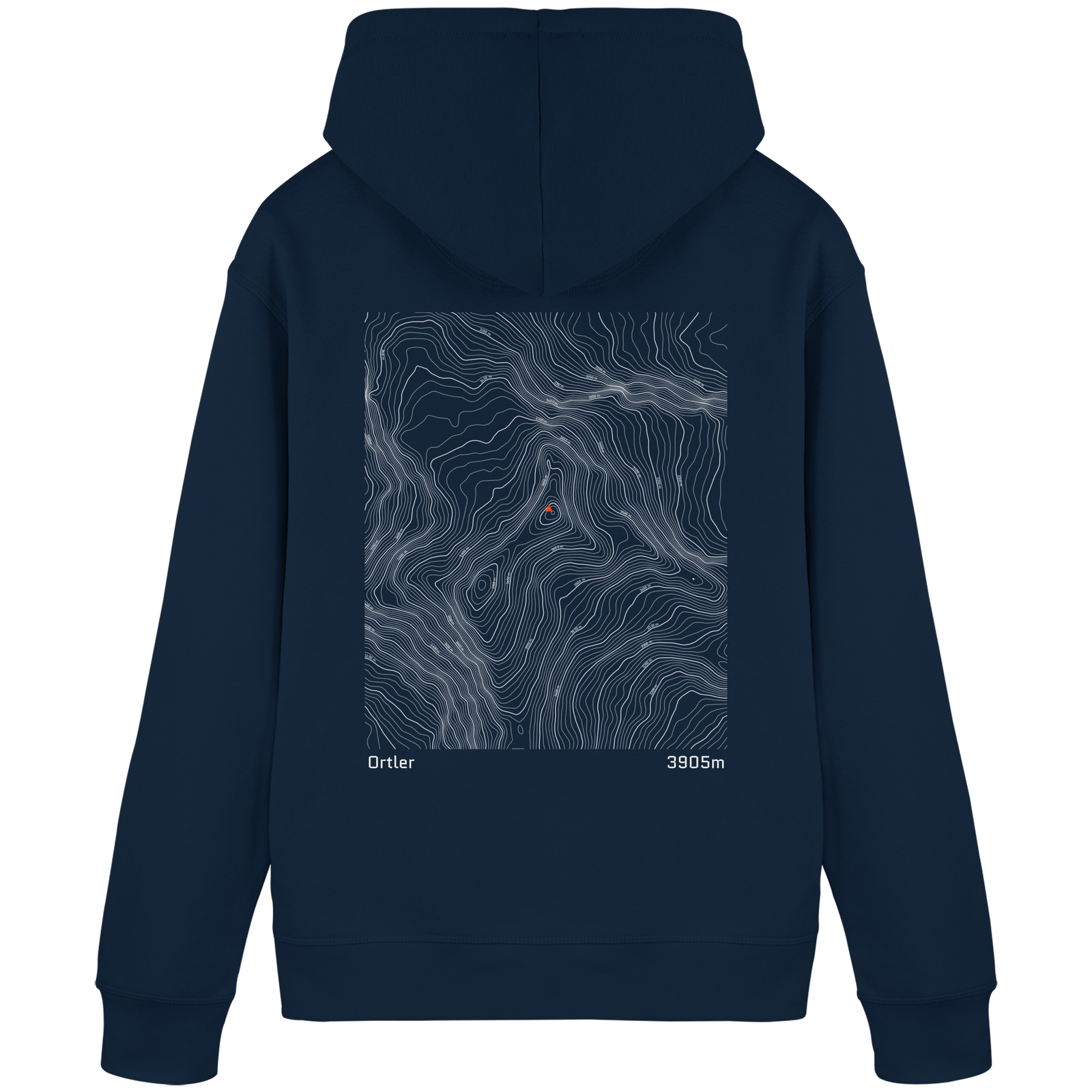 Ortler Höhenlinien Hoodie (Unisex)