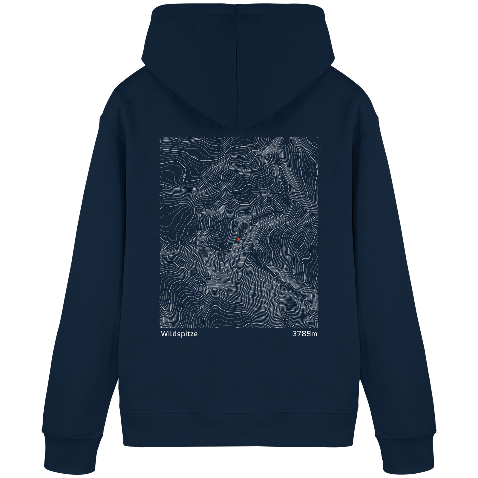 Wildspitze Höhenlinien Hoodie (Unisex)