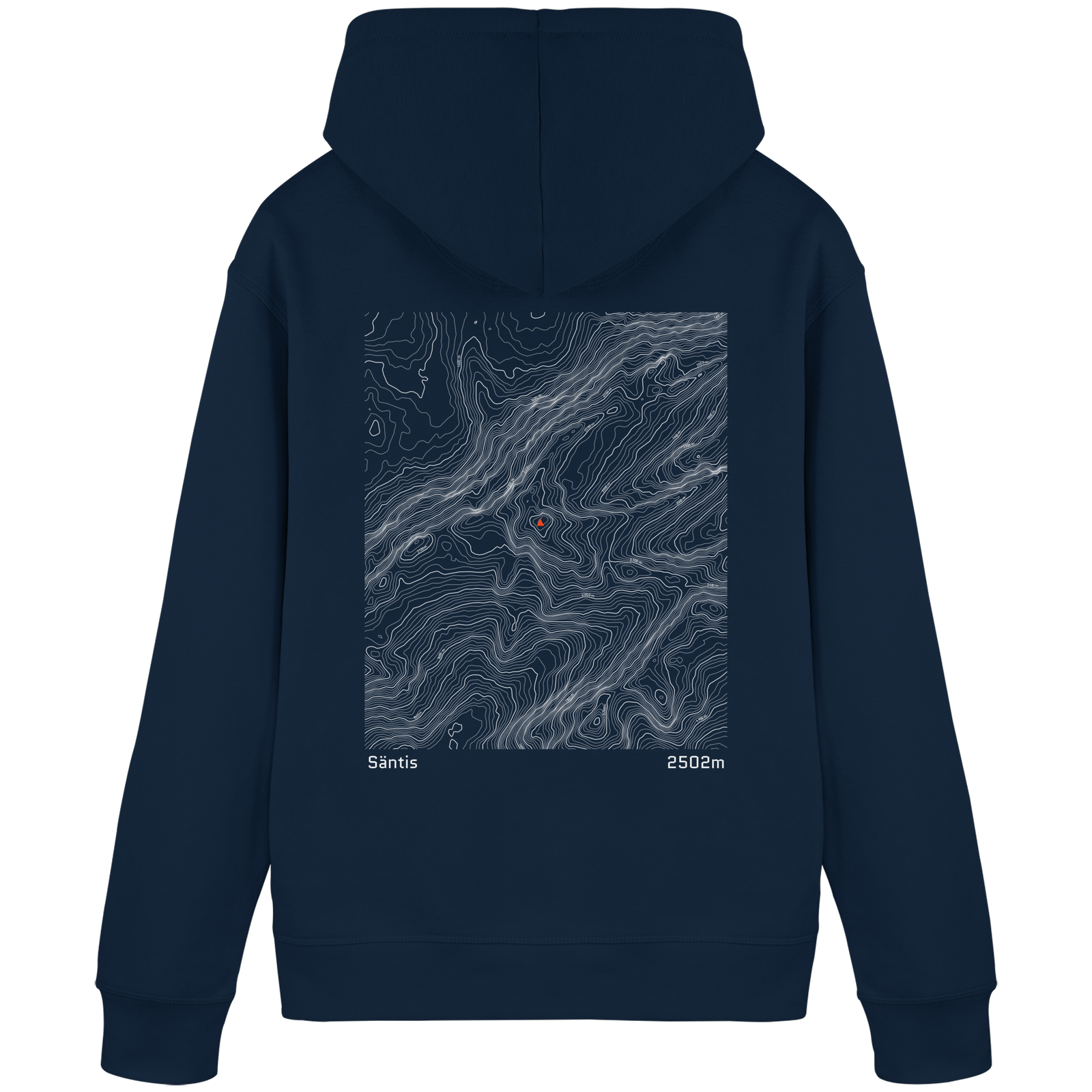 Säntis Höhenlinien Hoodie (Unisex)