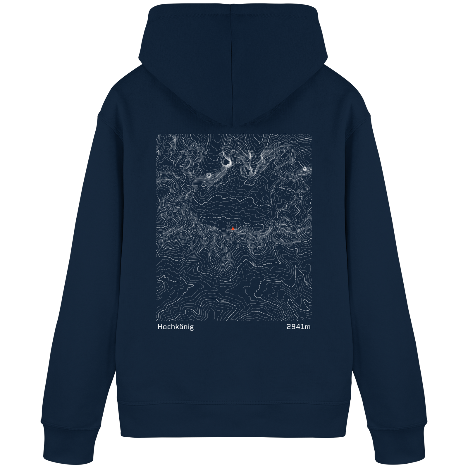 Hochkönig Höhenlinien Hoodie (Unisex)