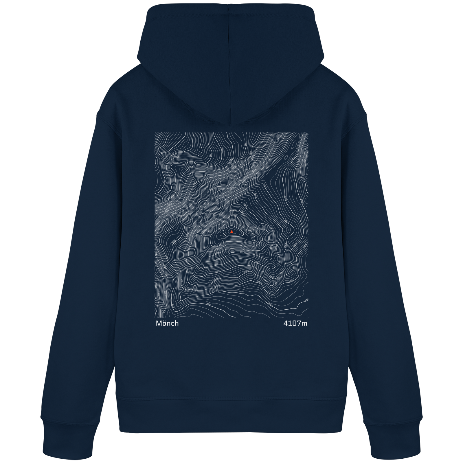 Mönch Höhenlinien Hoodie (Unisex)