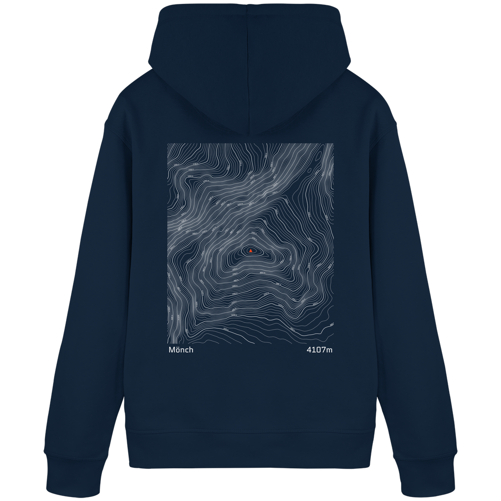 Mönch Höhenlinien Hoodie (Unisex)
