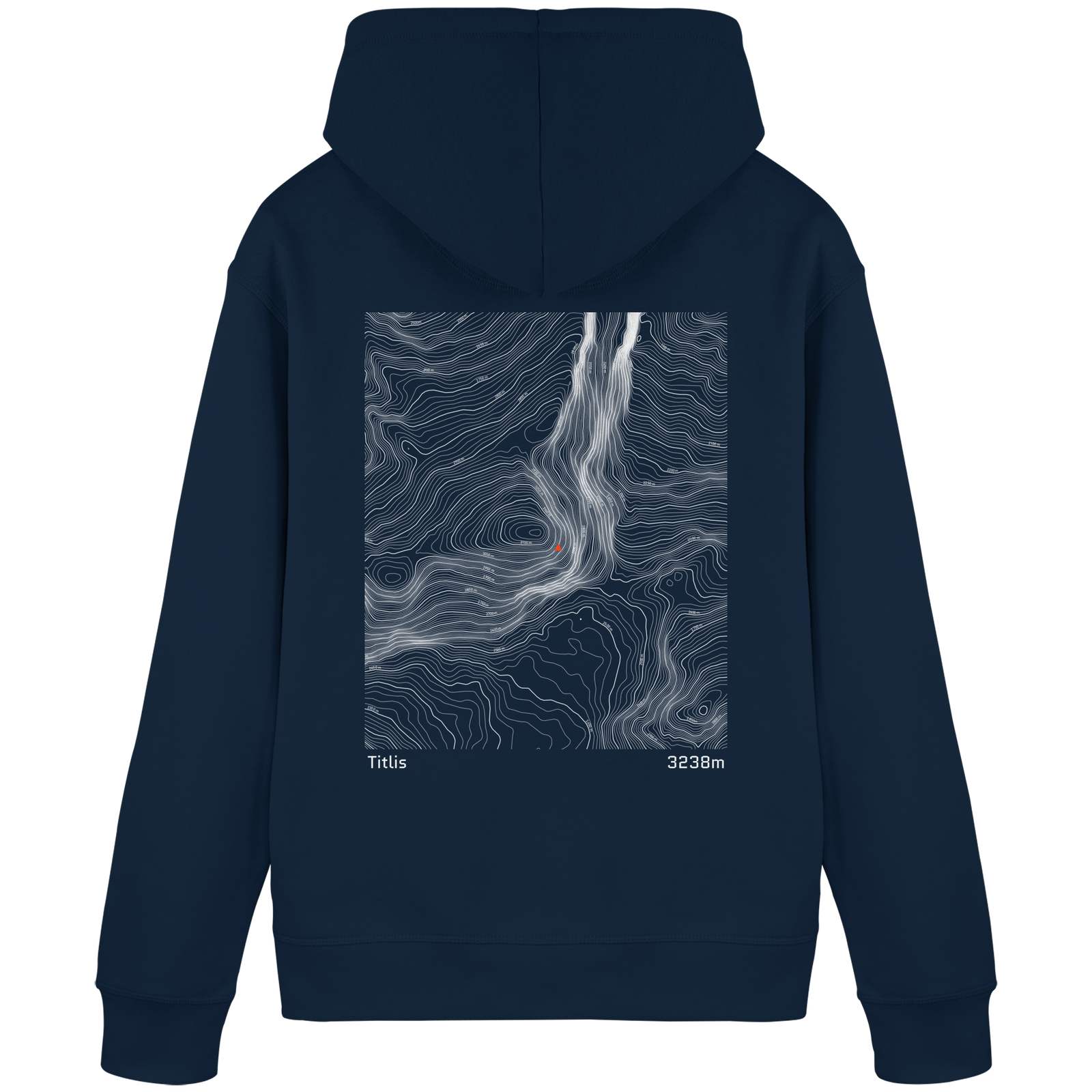 Titlis Höhenlinien Hoodie (Unisex)