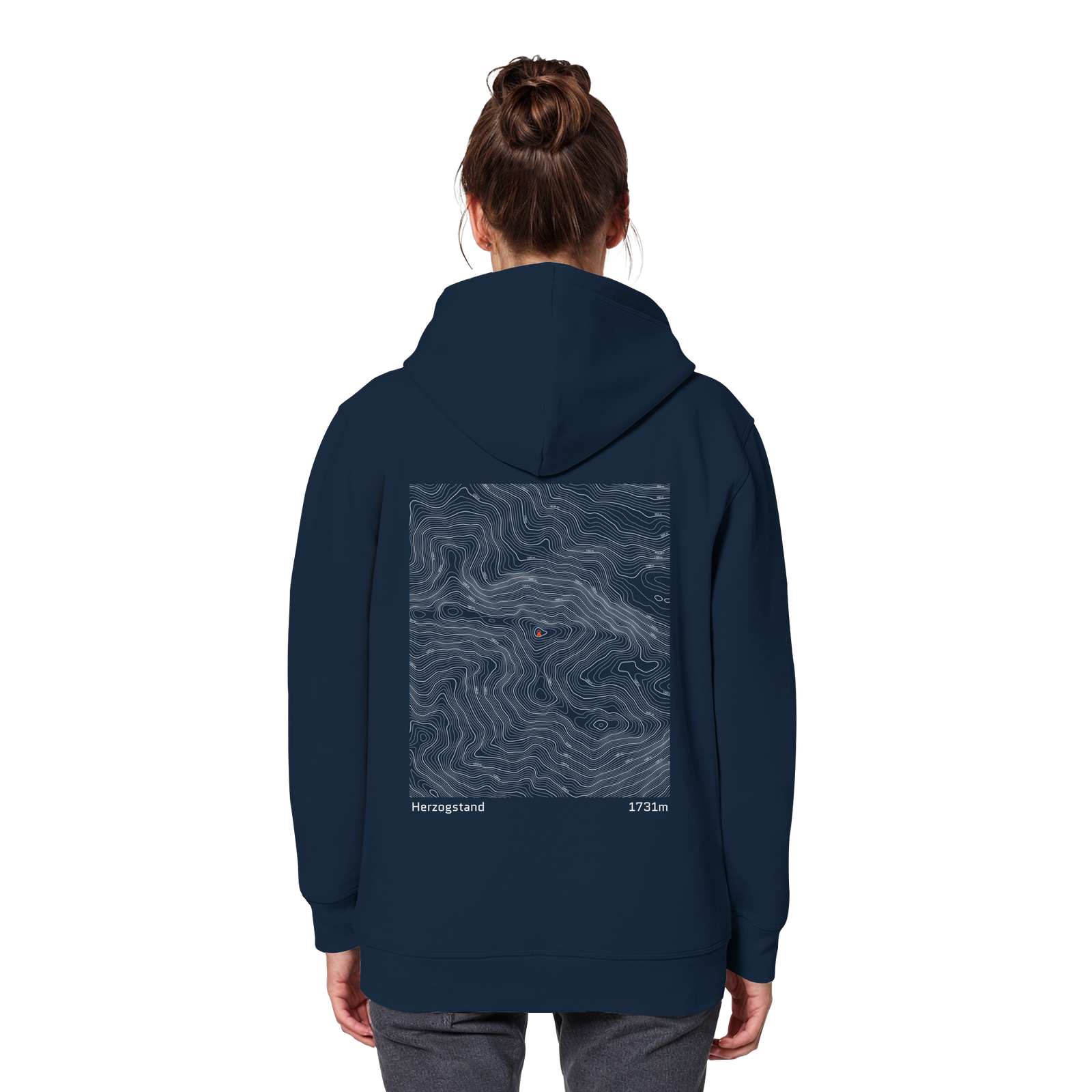 Herzogstand Höhenlinien Hoodie (Unisex)