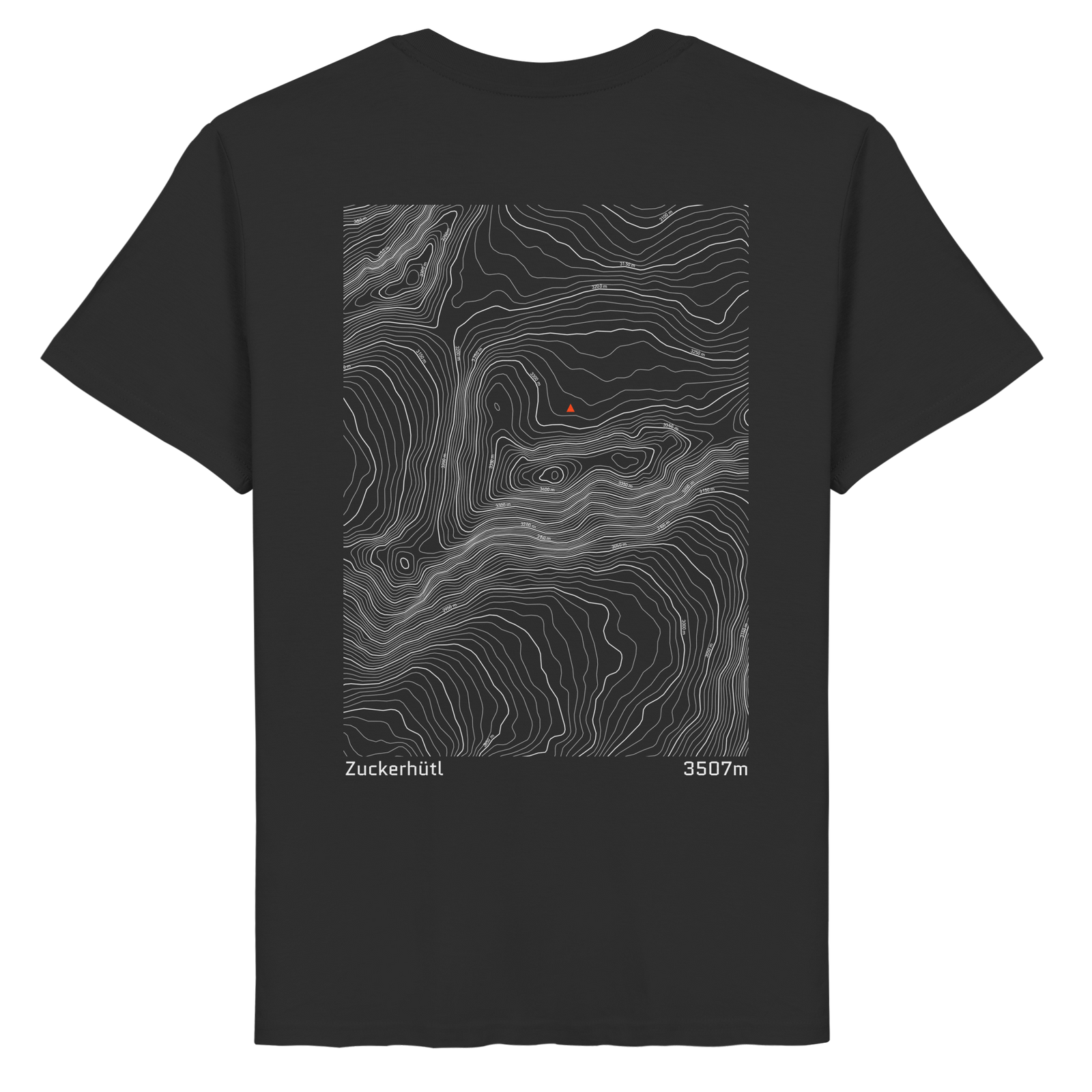Zuckerhütl Höhenlinien T-Shirt  (Unisex)