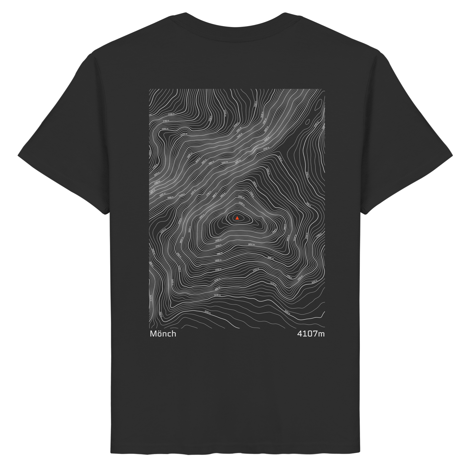 Mönch Höhenlinien T-Shirt (Unisex)