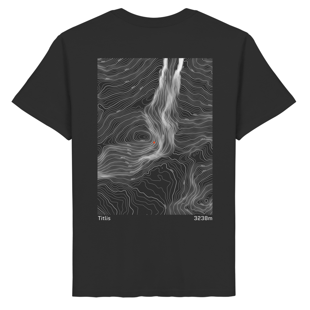 Titlis Höhenlinien T-Shirt (Unisex)