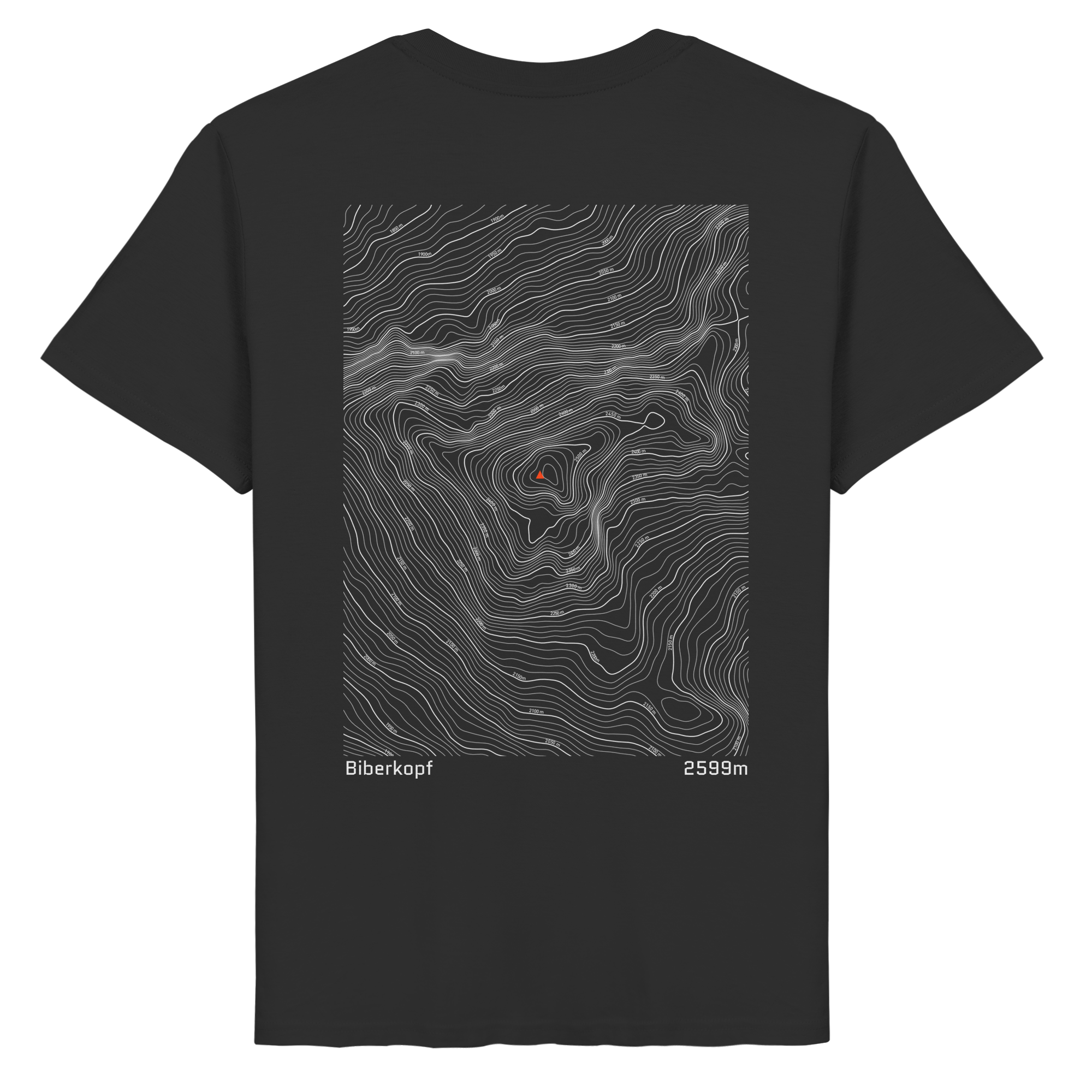 Biberkopf Höhenlinien T-Shirt (Unisex)