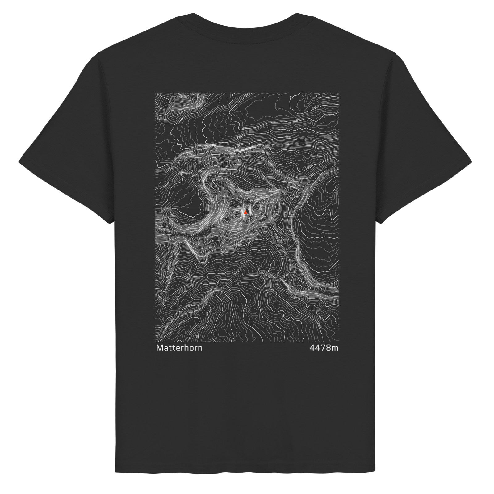 Matterhorn Höhenlinien T-Shirt (Unisex)