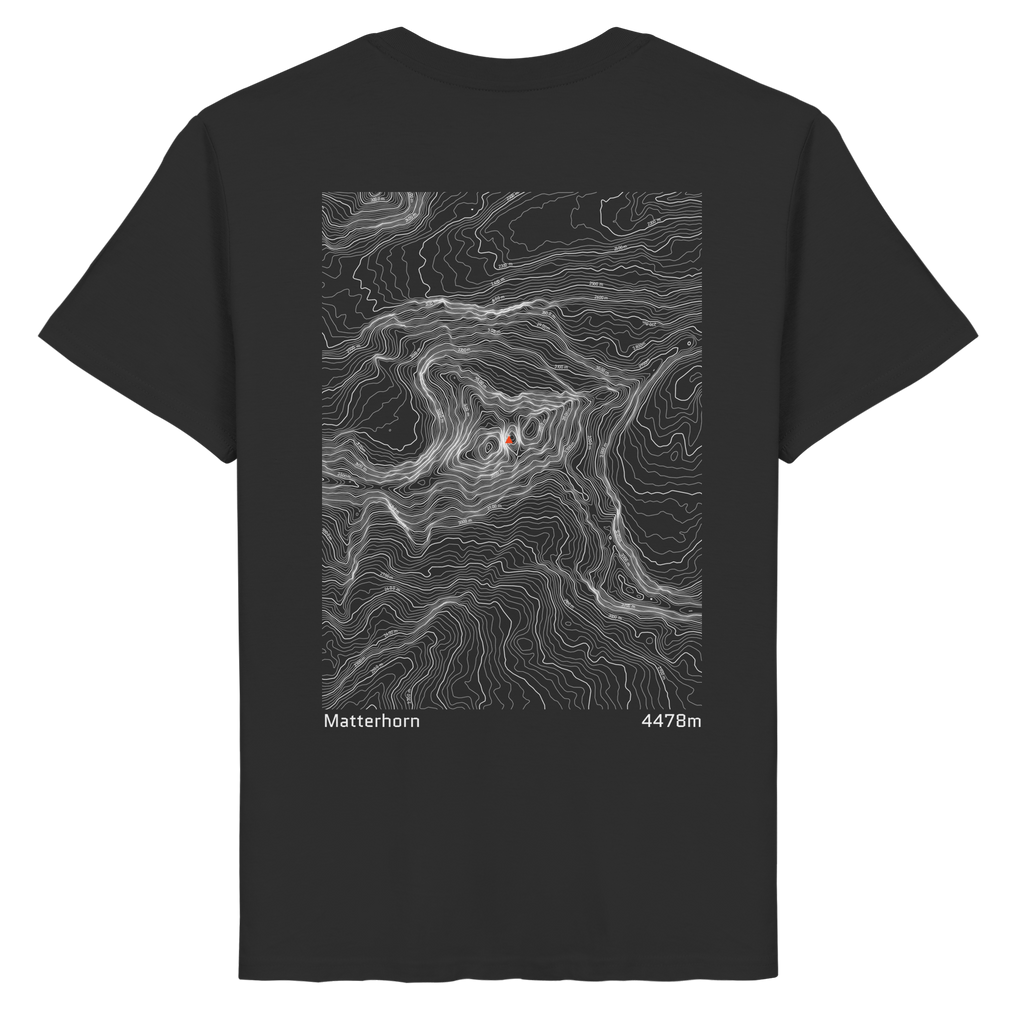 Matterhorn Höhenlinien T-Shirt (Unisex)