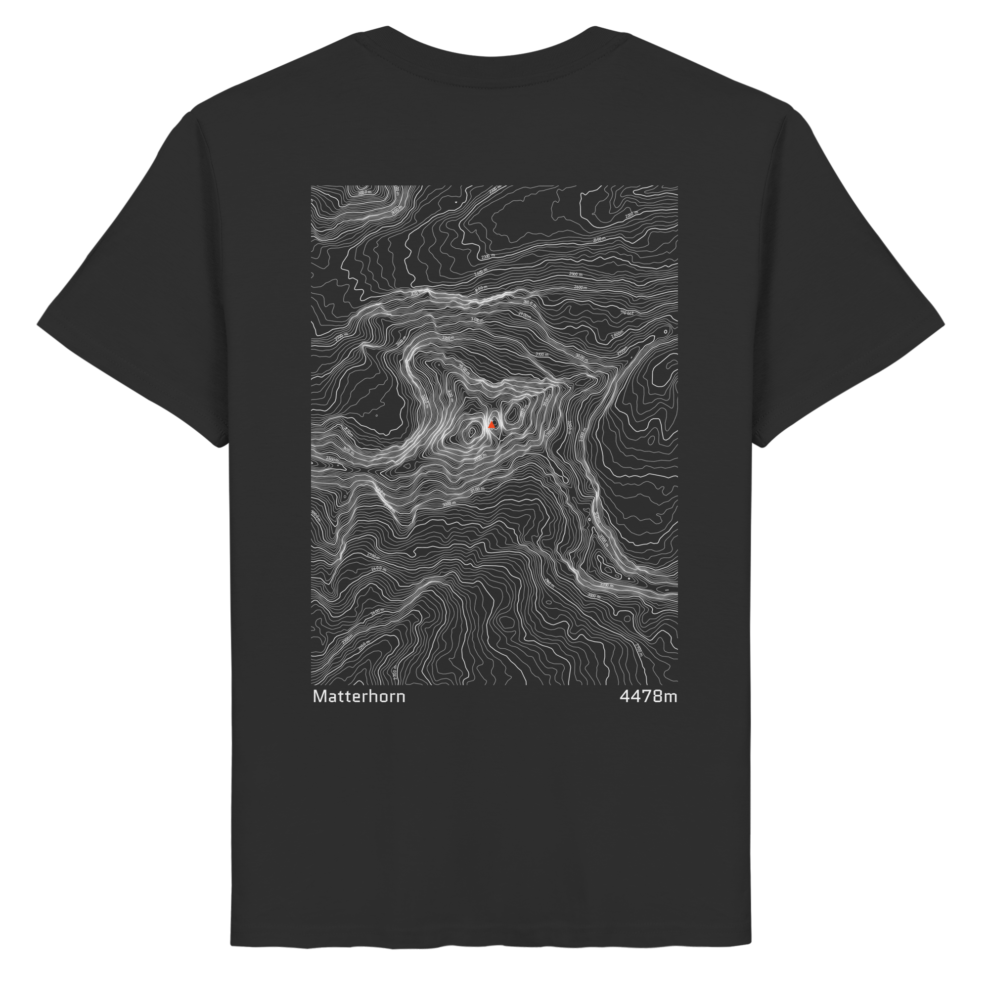 Matterhorn Höhenlinien T-Shirt (Unisex)