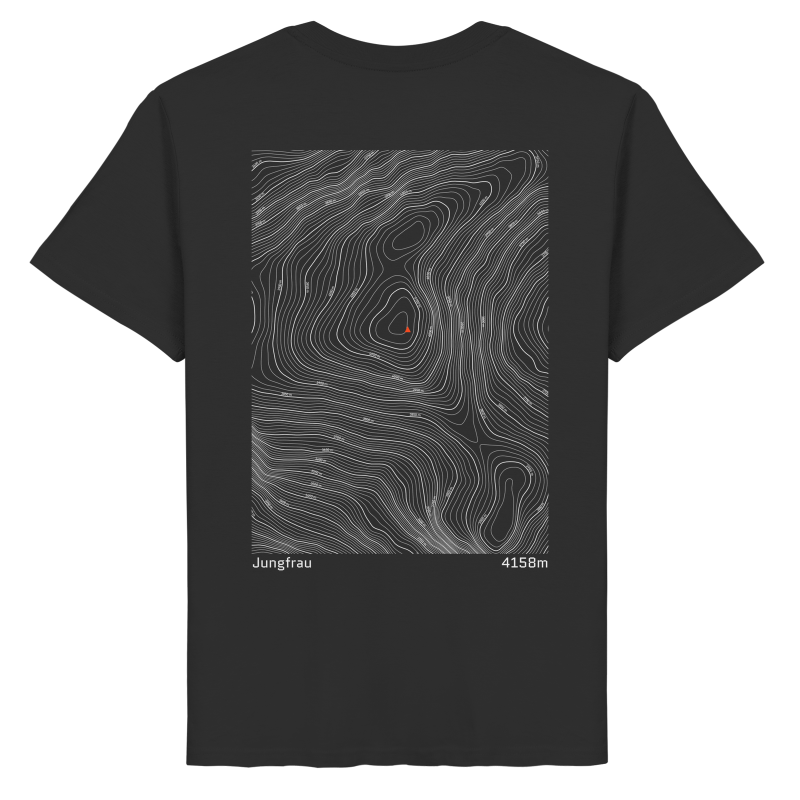 Jungfrau Höhenlinien T-Shirt (Unisex)