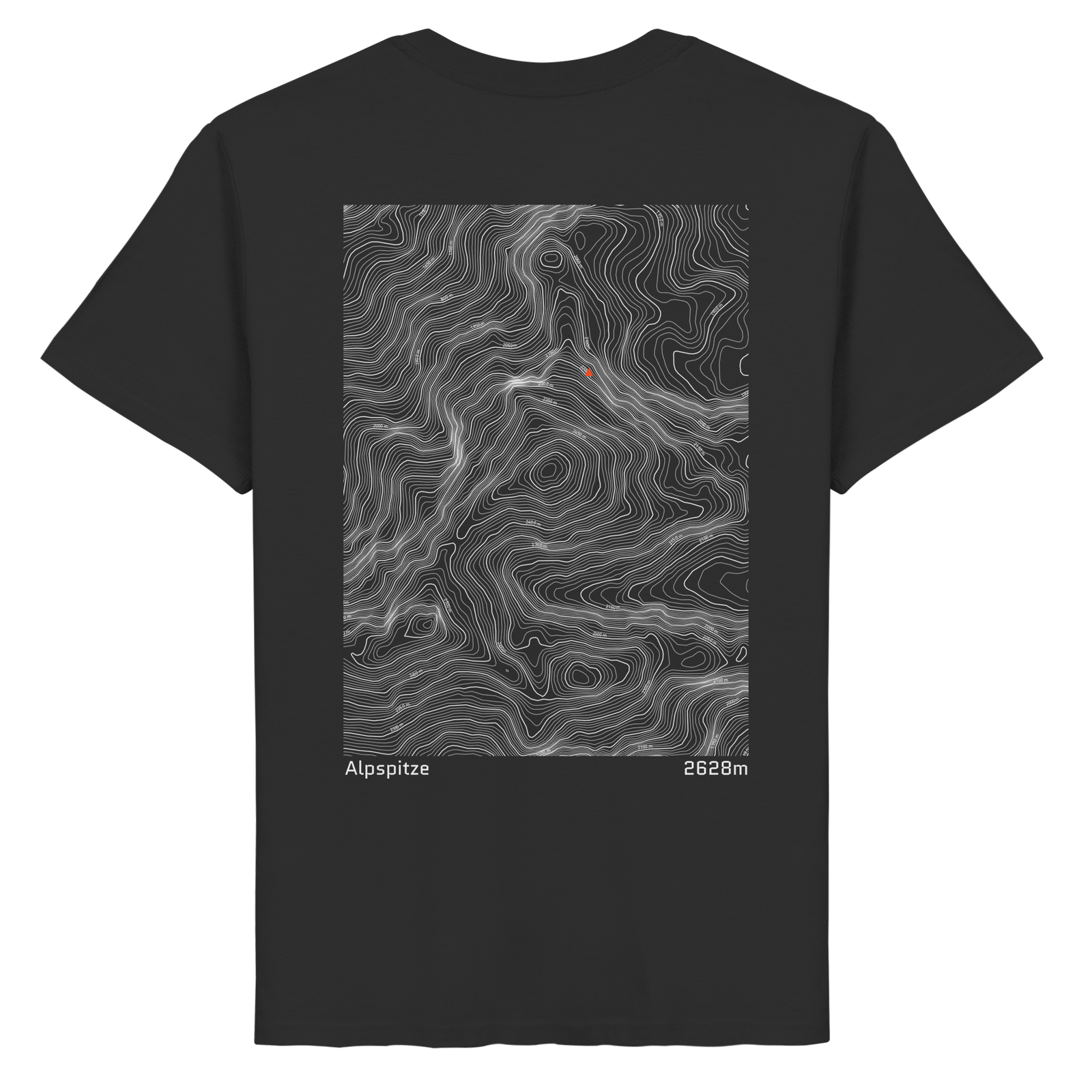Alpspitze Höhenlinie T-Shirt (Unisex)