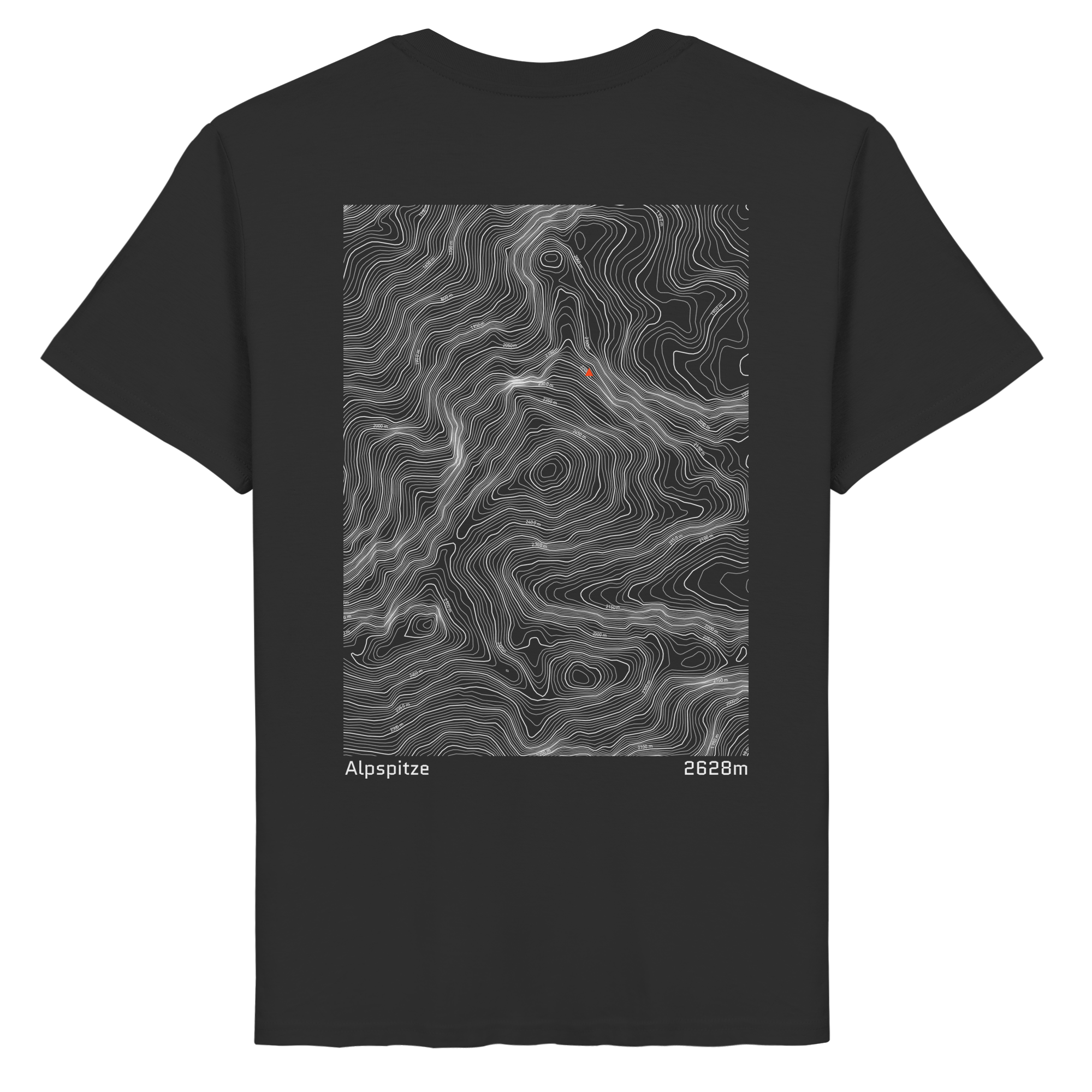 Alpspitze Höhenlinie T-Shirt (Unisex)