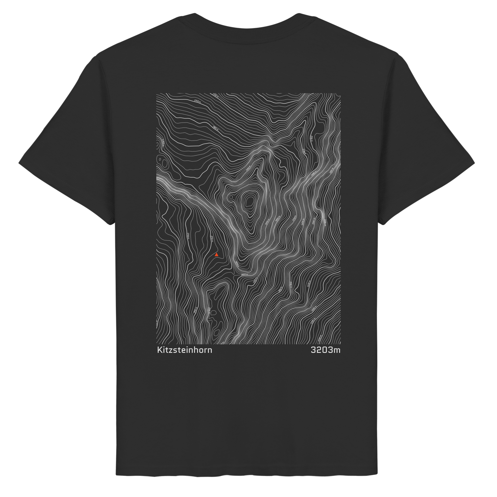 Kitzsteinhorn Höhenlinien T-Shirt (Unisex)