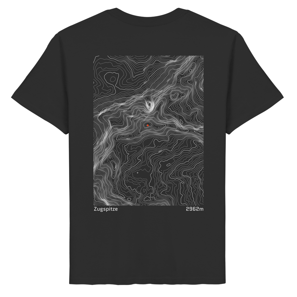 Zugspitze Höhenlinien T-Shirt (Unisex)