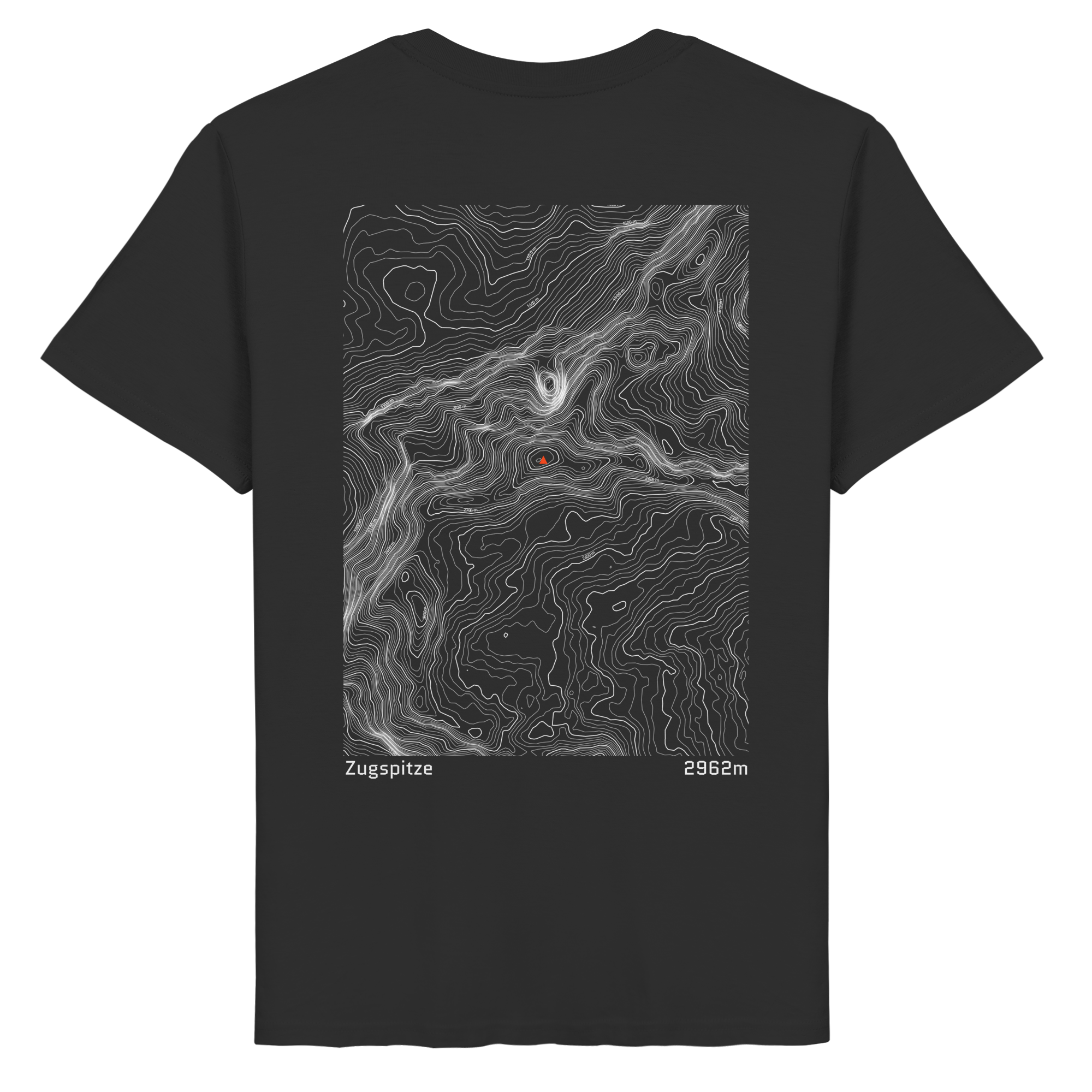 Zugspitze Höhenlinien T-Shirt (Unisex)